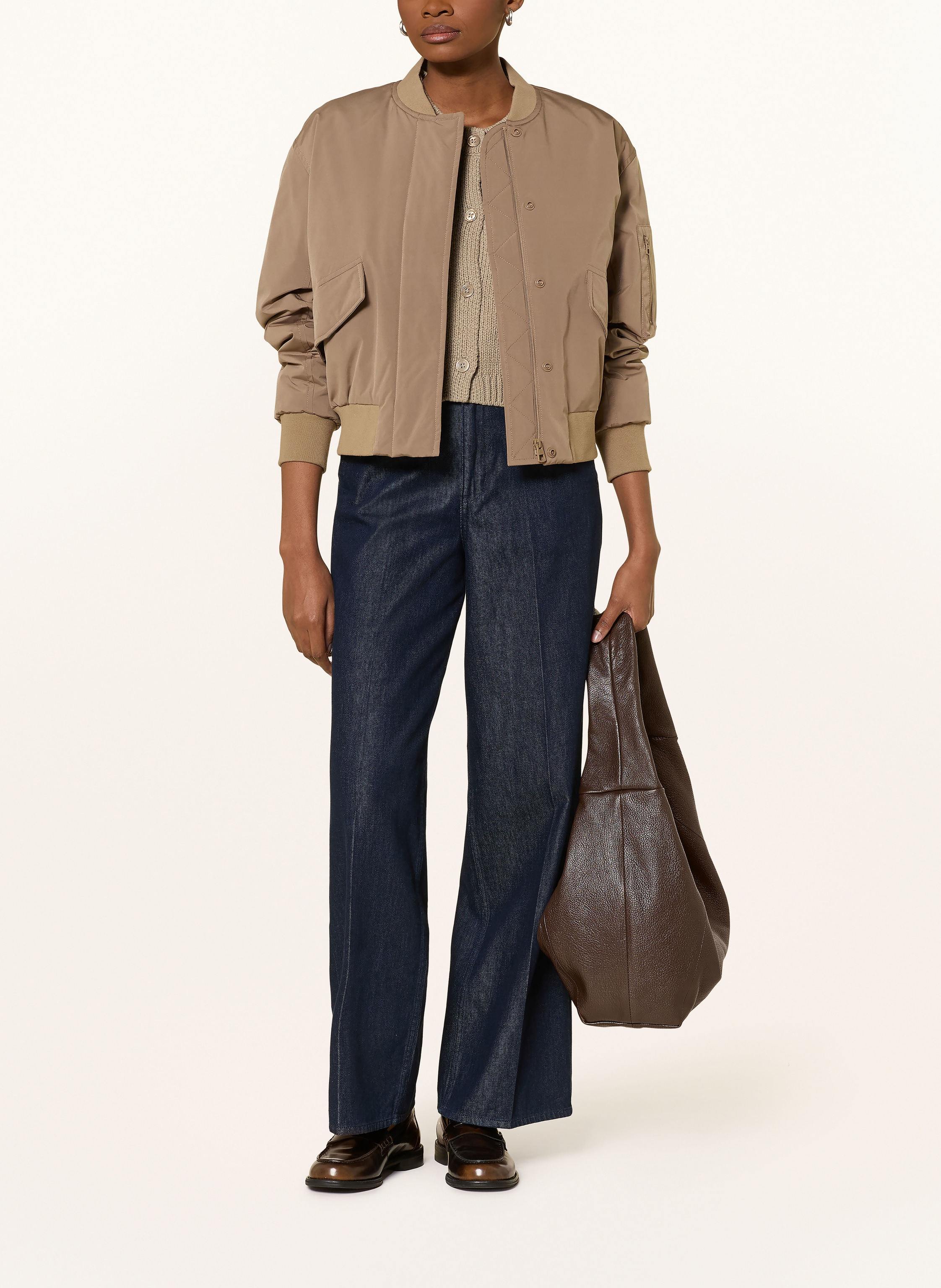 Thumbnail - Darling Harbour Strickjacke beige