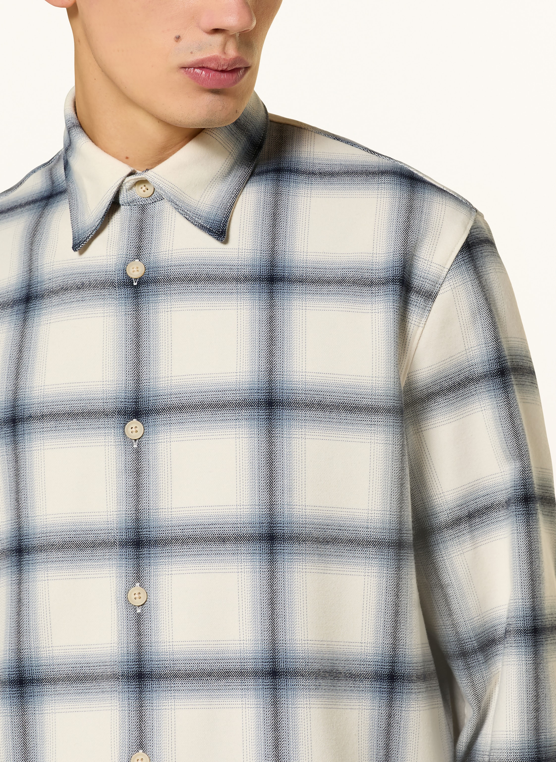 Thumbnail - Drykorn Flanellhemd Gaunt Comfort Fit blau