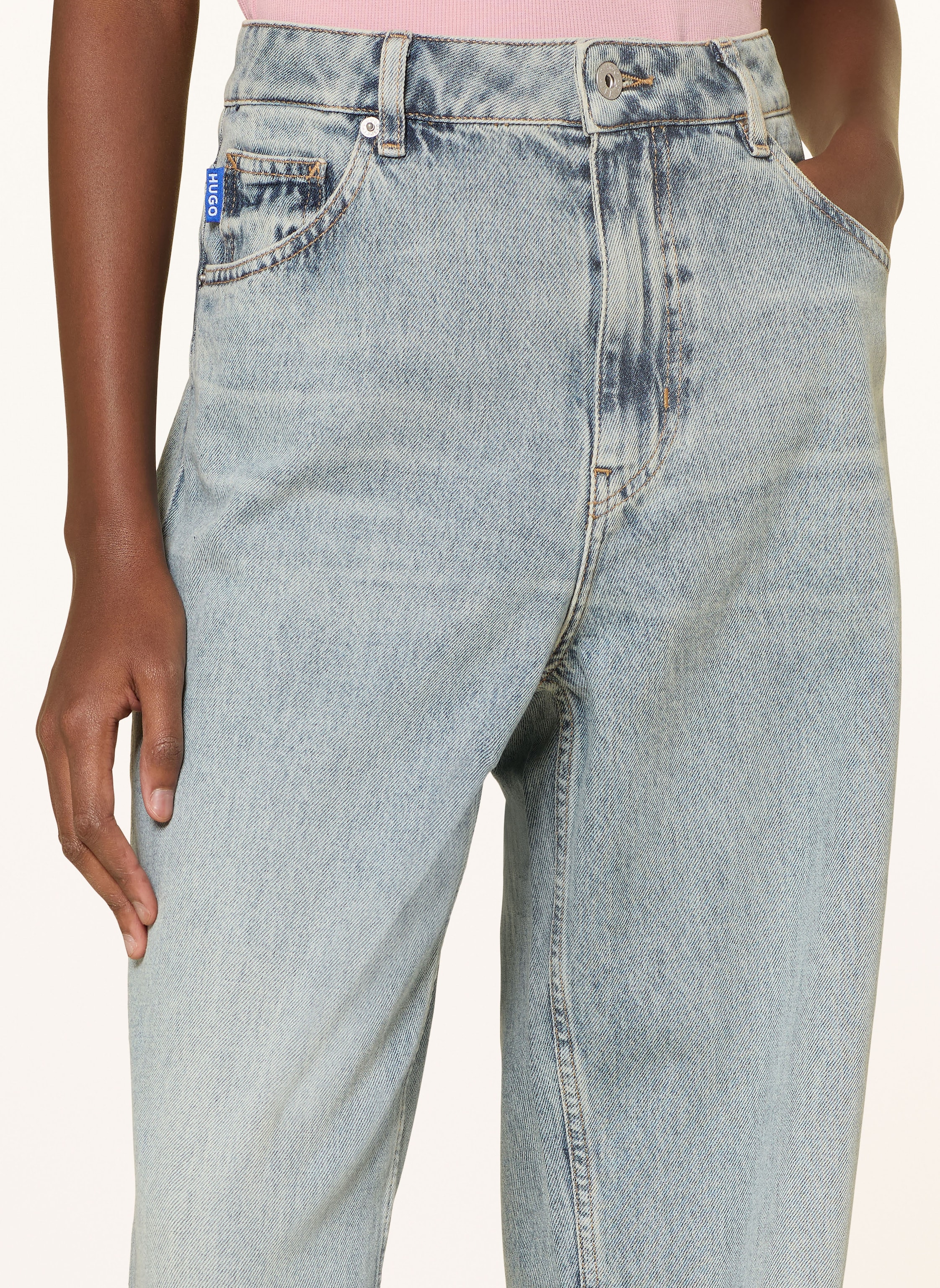 Thumbnail - Hugo Wide Leg Jeans Leni blau
