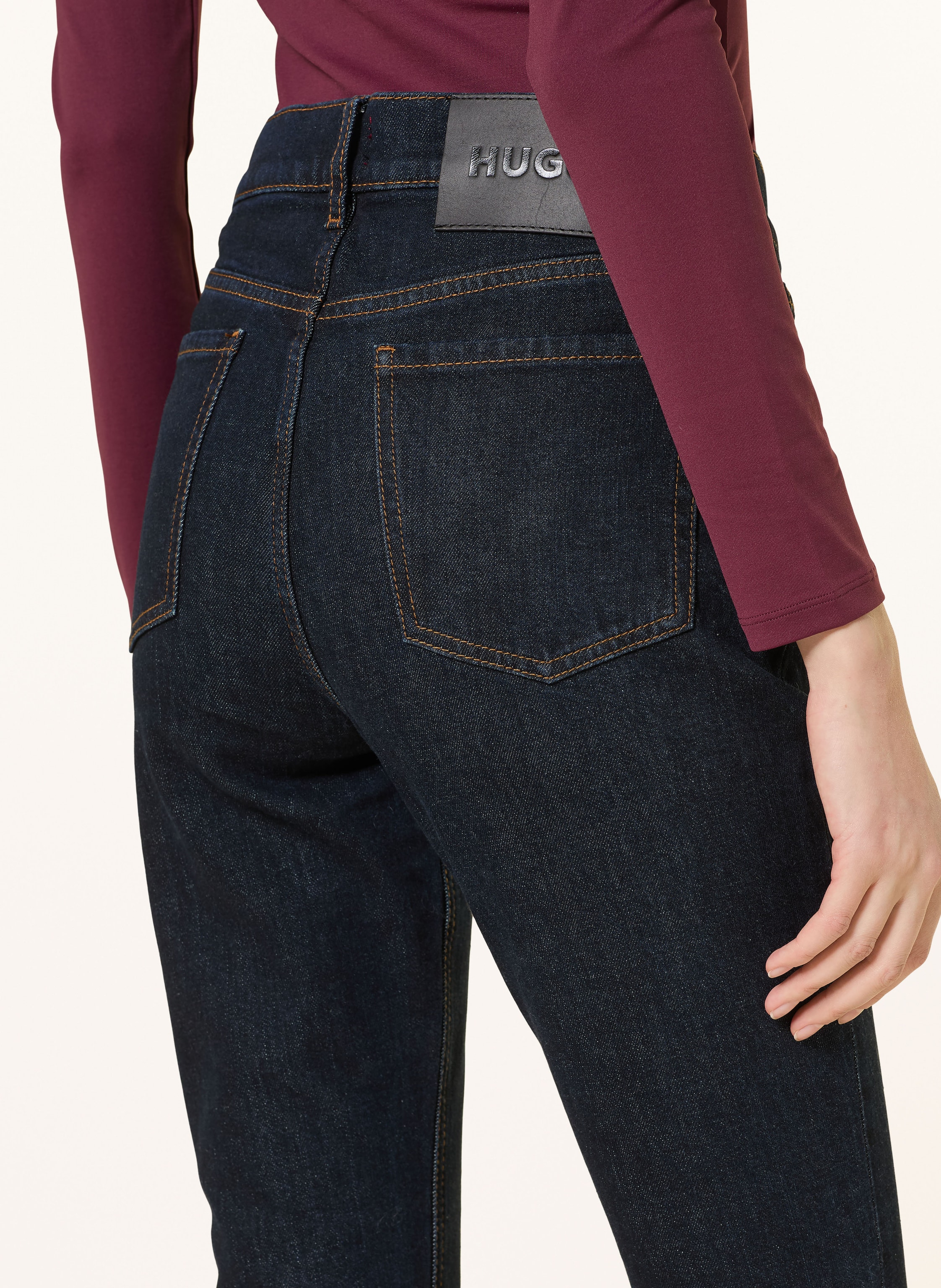 Thumbnail - Hugo Flared Jeans Geflare blau