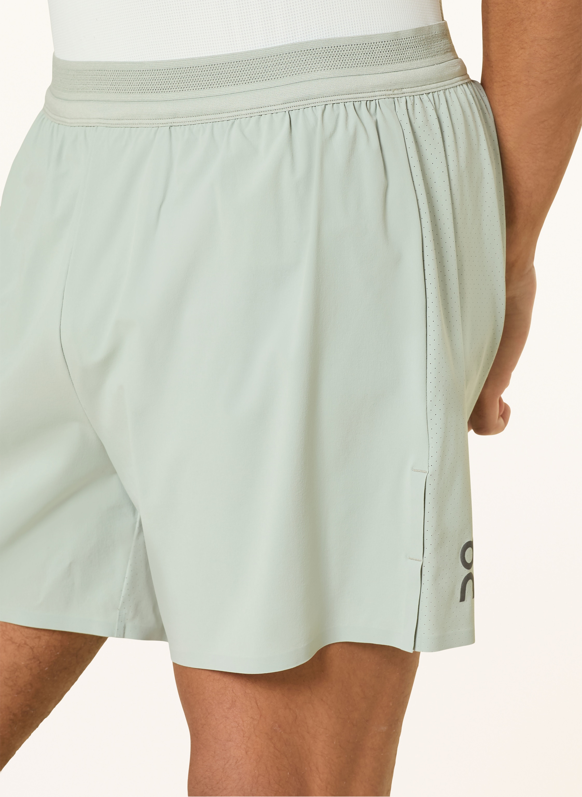 Thumbnail - On 2-In-1-Laufshorts Performance grau