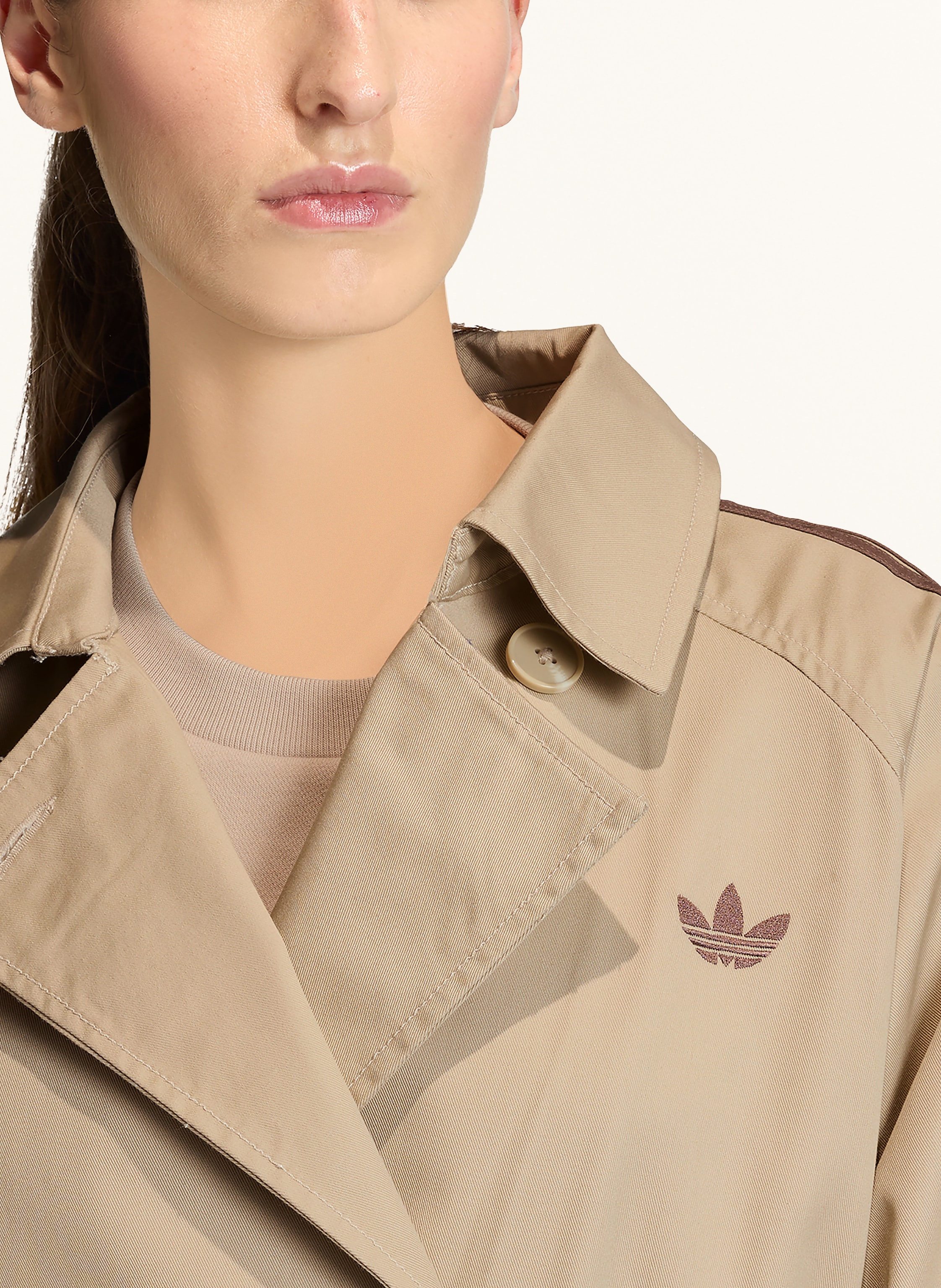 Thumbnail - Adidas Originals Trenchcoat Adicolor Twill beige