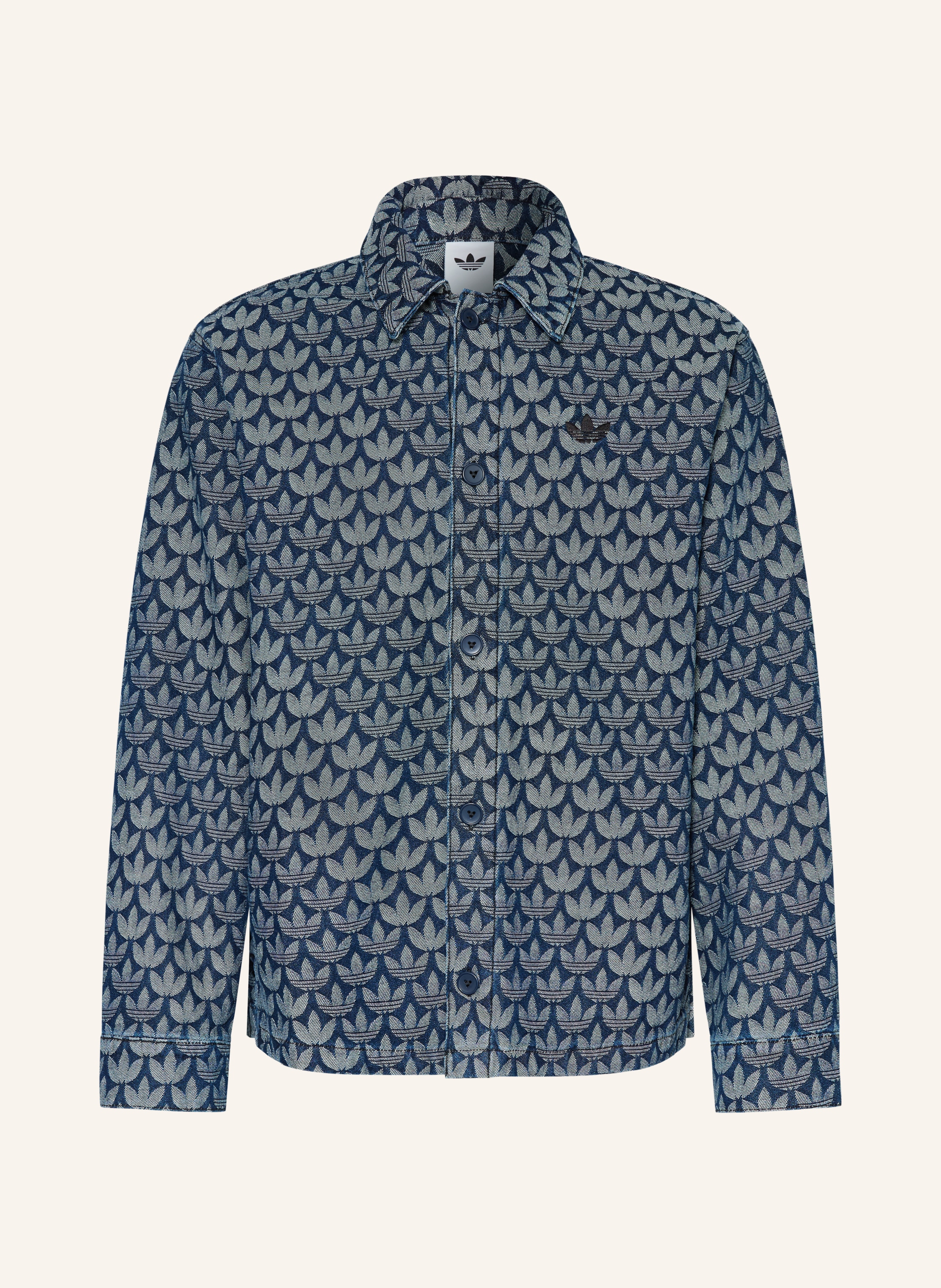 Adidas Originals Adidas Originals Jeanshemd Loose Fit blau in DUNKELBLAU / HELLBLAU