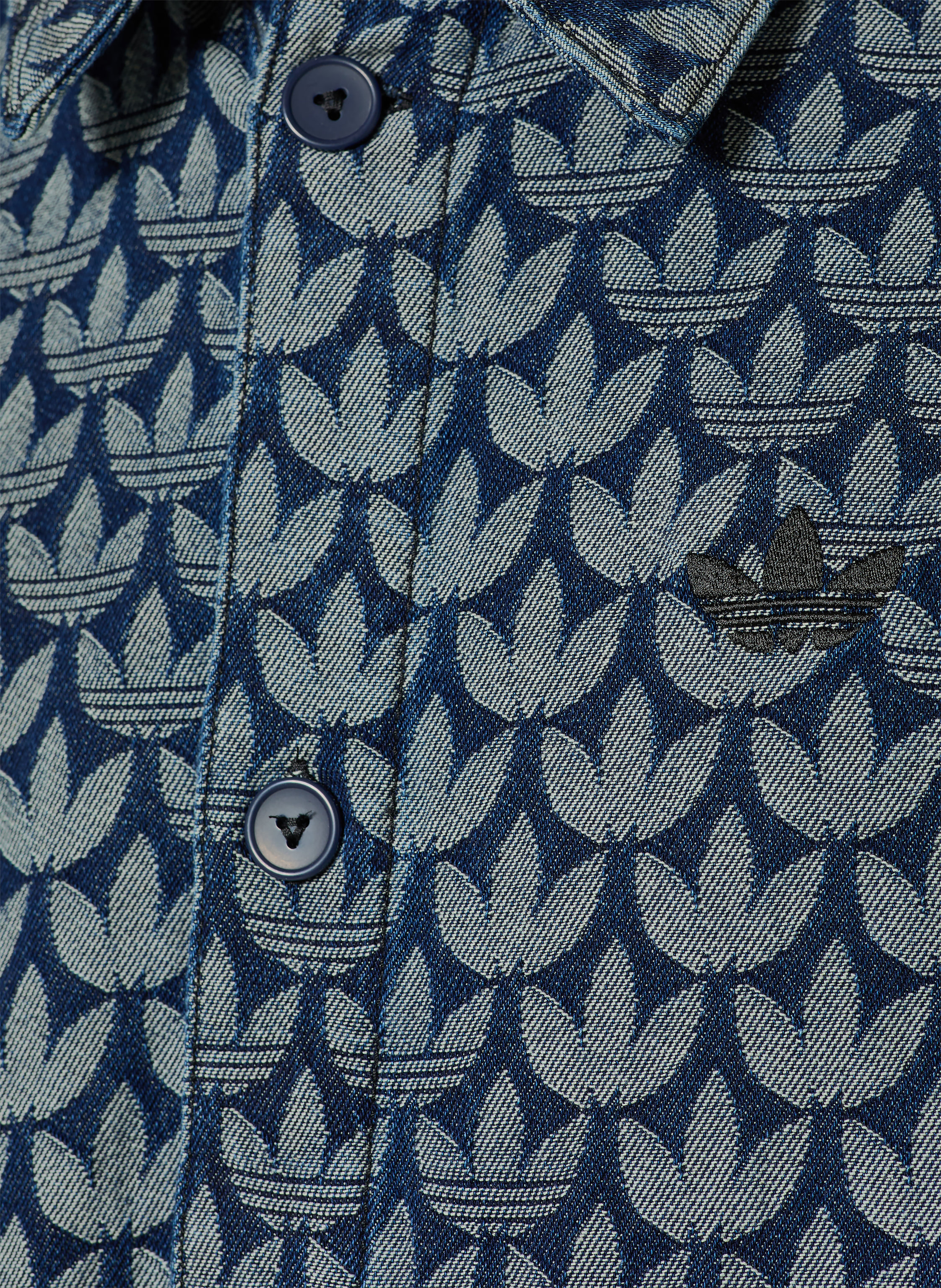 Thumbnail - Adidas Originals Jeanshemd Loose Fit blau