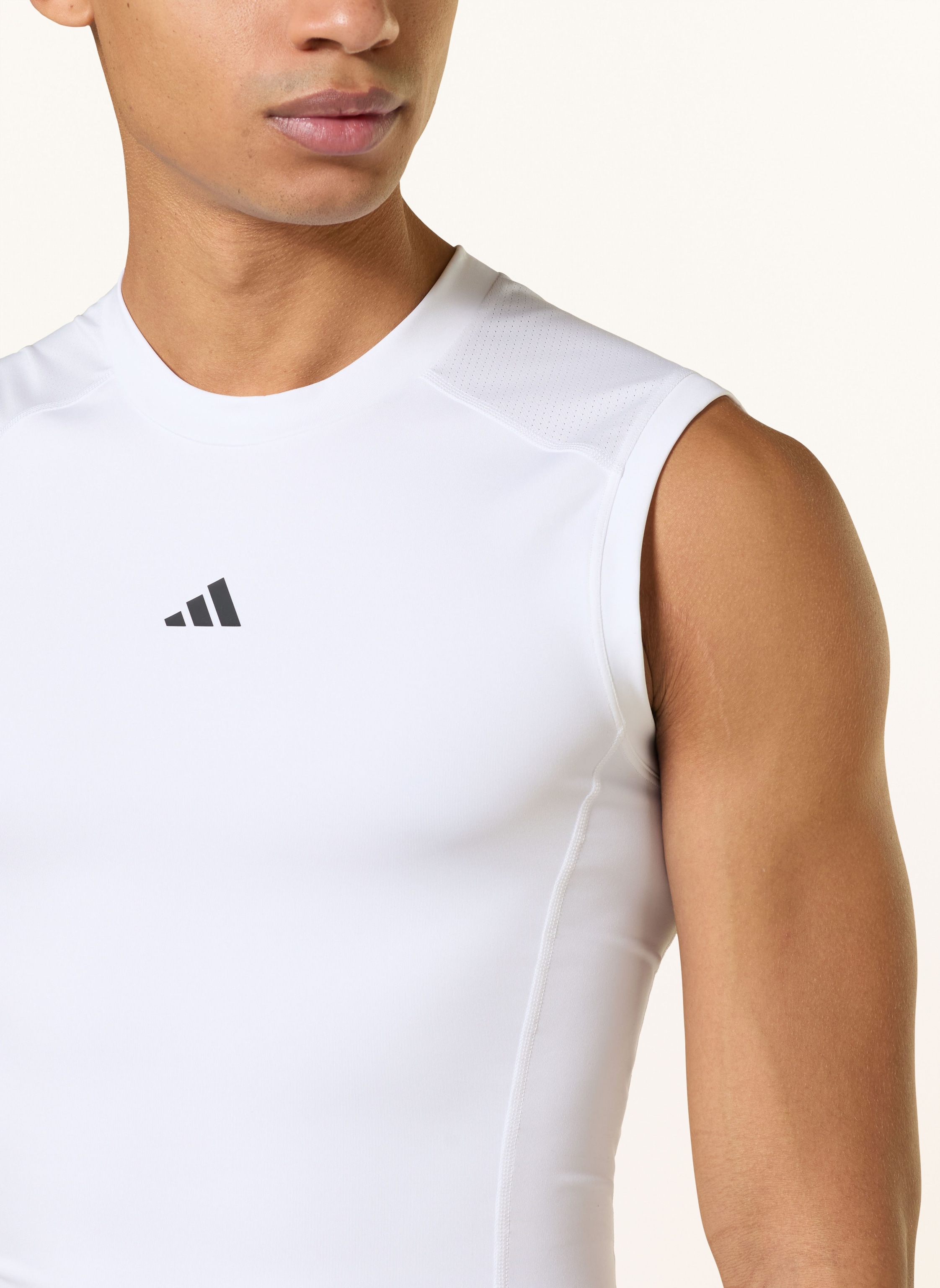 Thumbnail - Adidas Funktionstop Techfit Compression weiss