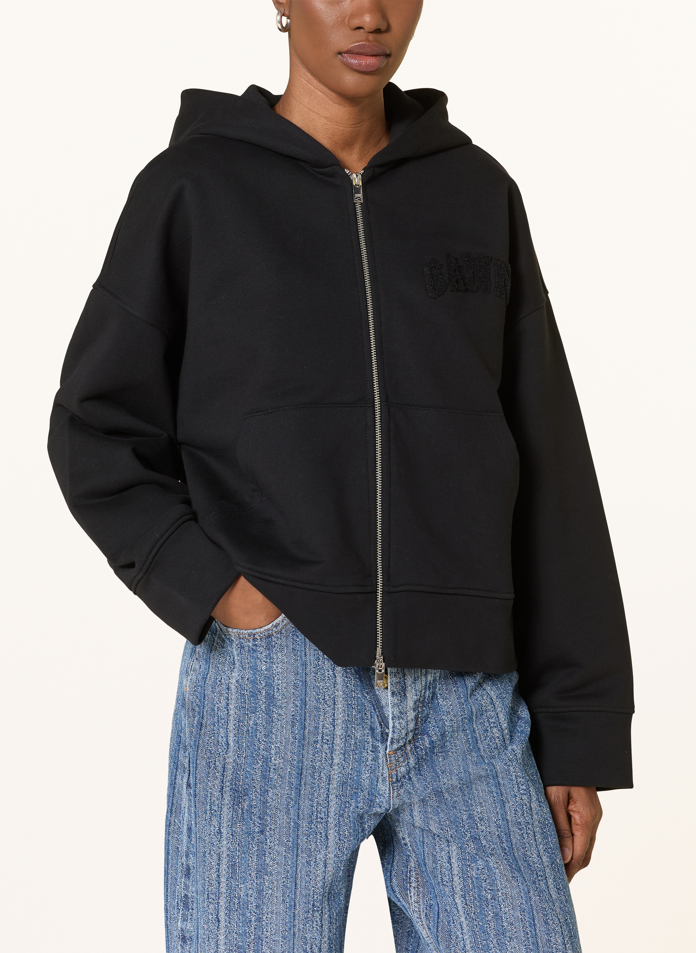 Thumbnail - Ganni Sweatjacke schwarz