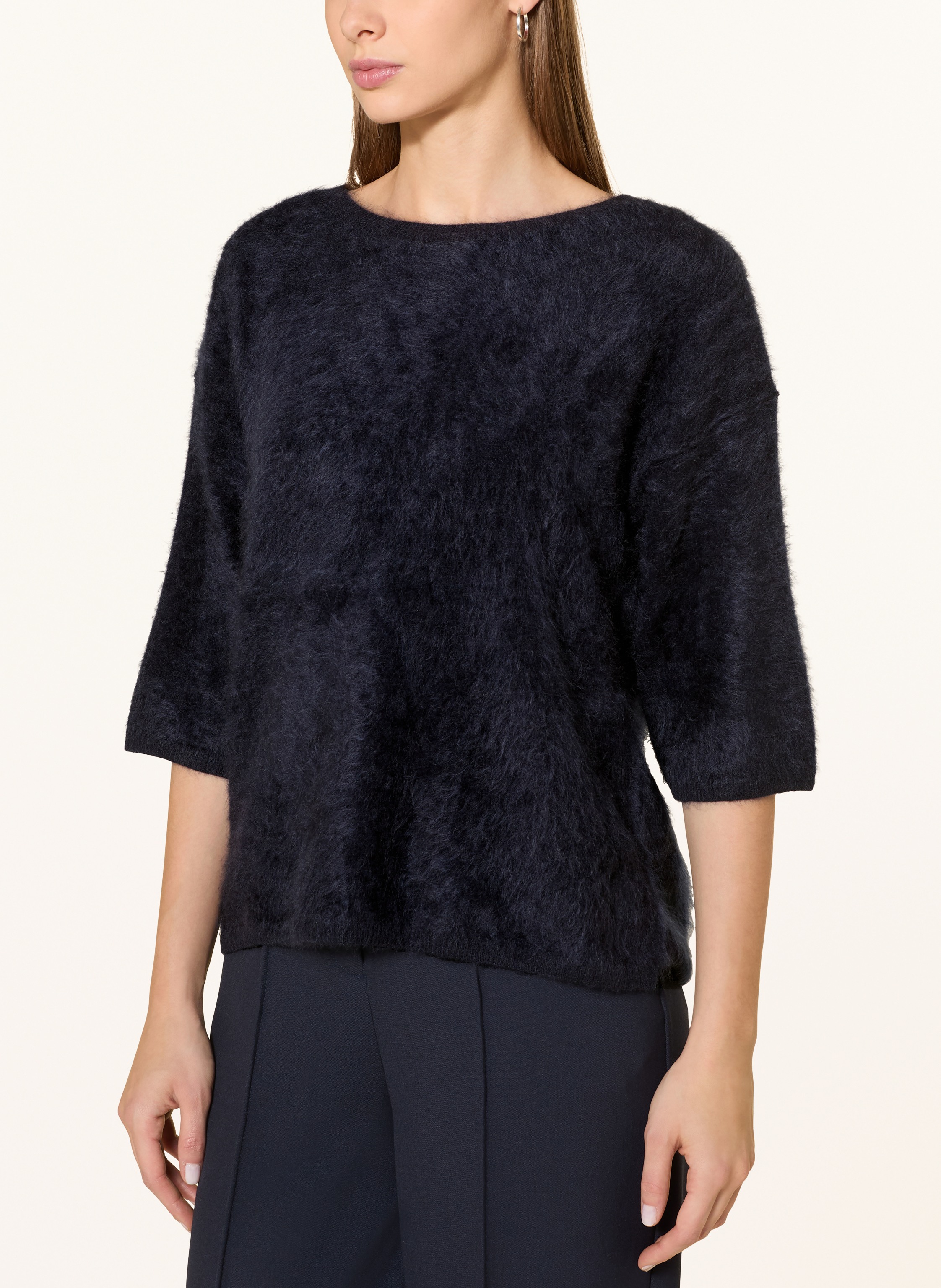 Thumbnail - Darling Harbour Cashmere-Pullover Mit 3/4-Arm blau