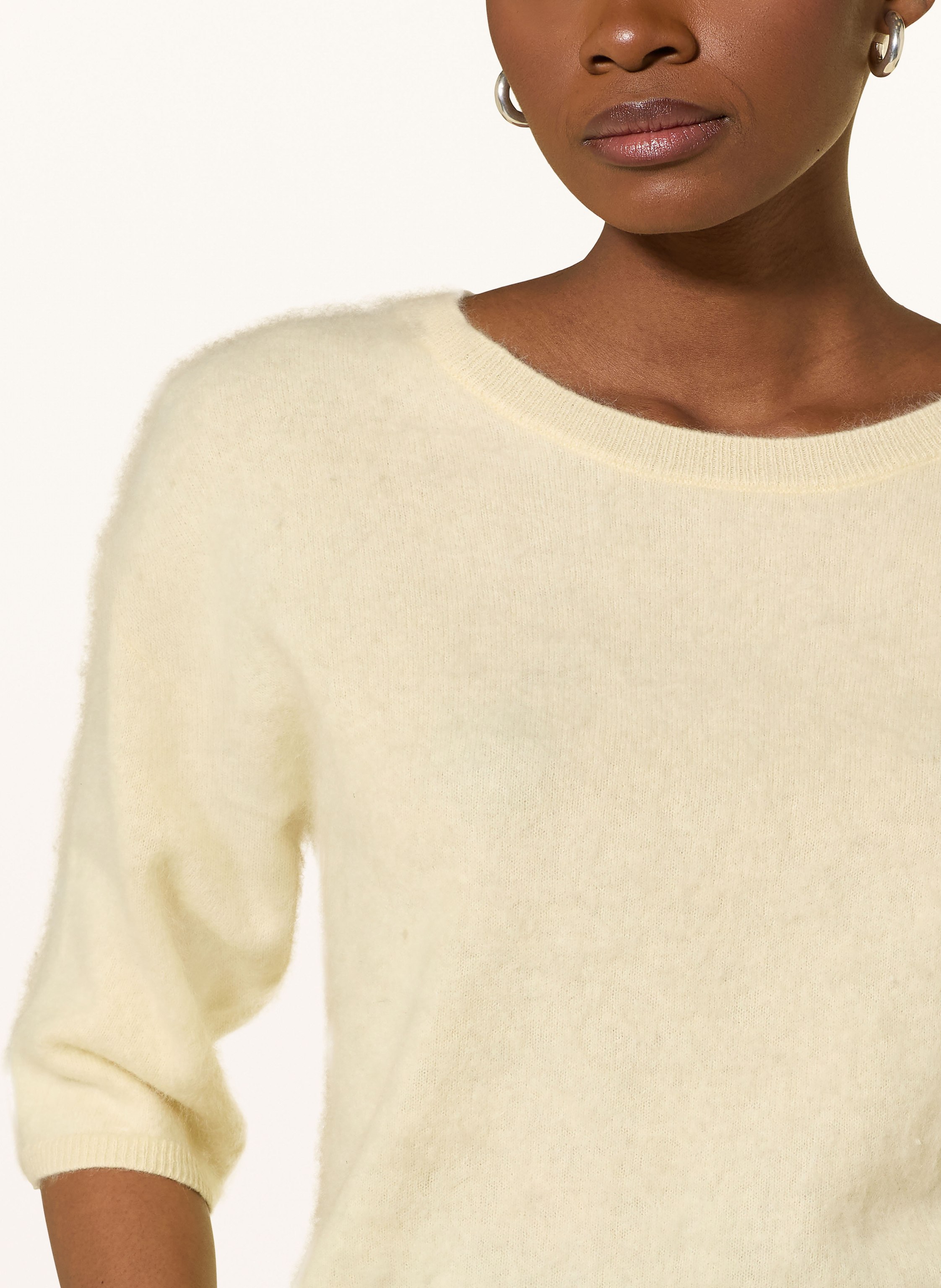 Thumbnail - Darling Harbour Cashmere-Pullover Mit 3/4-Arm gelb