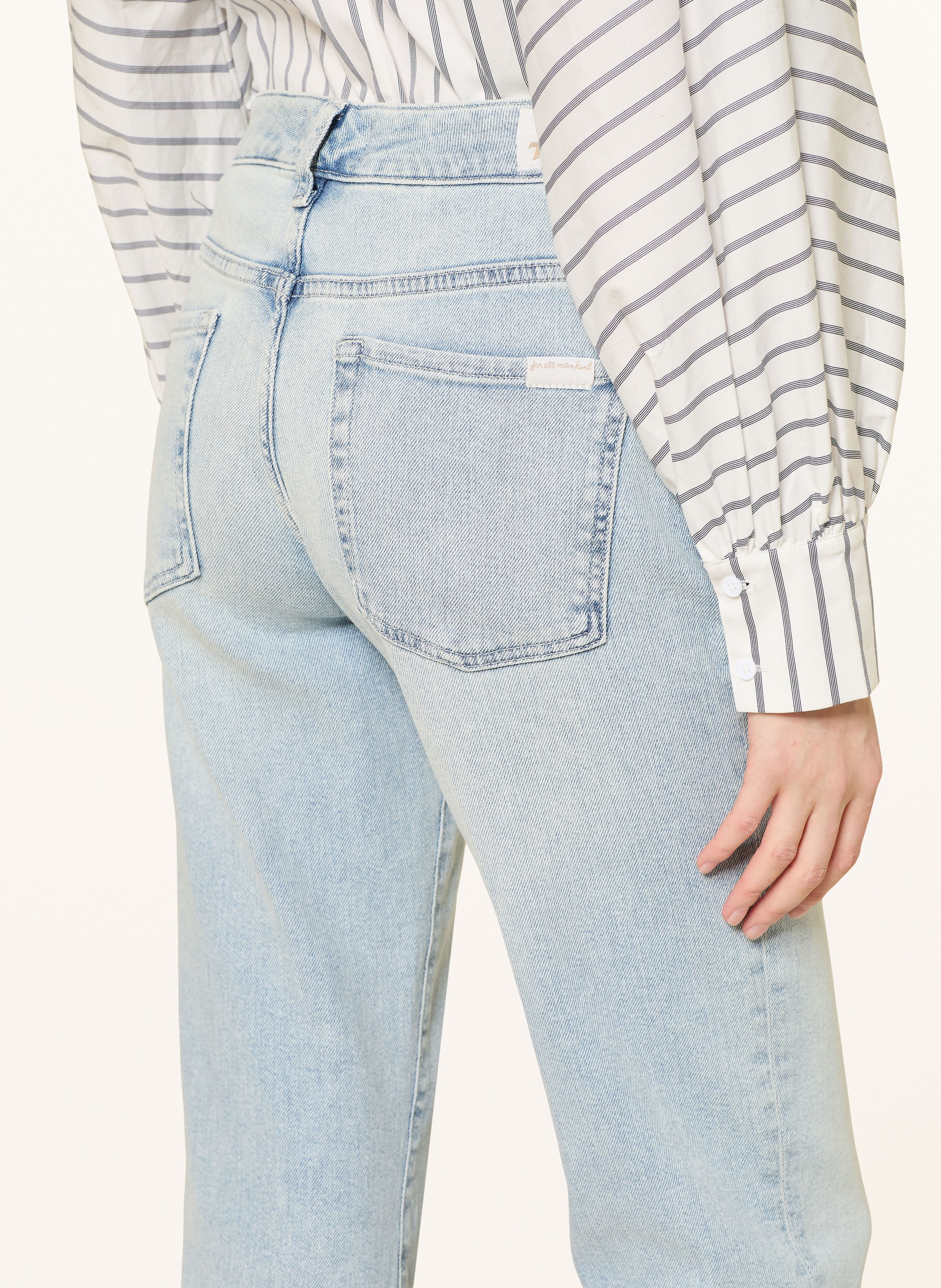 Thumbnail - 7 For All Mankind Straight Jeans Calie blau