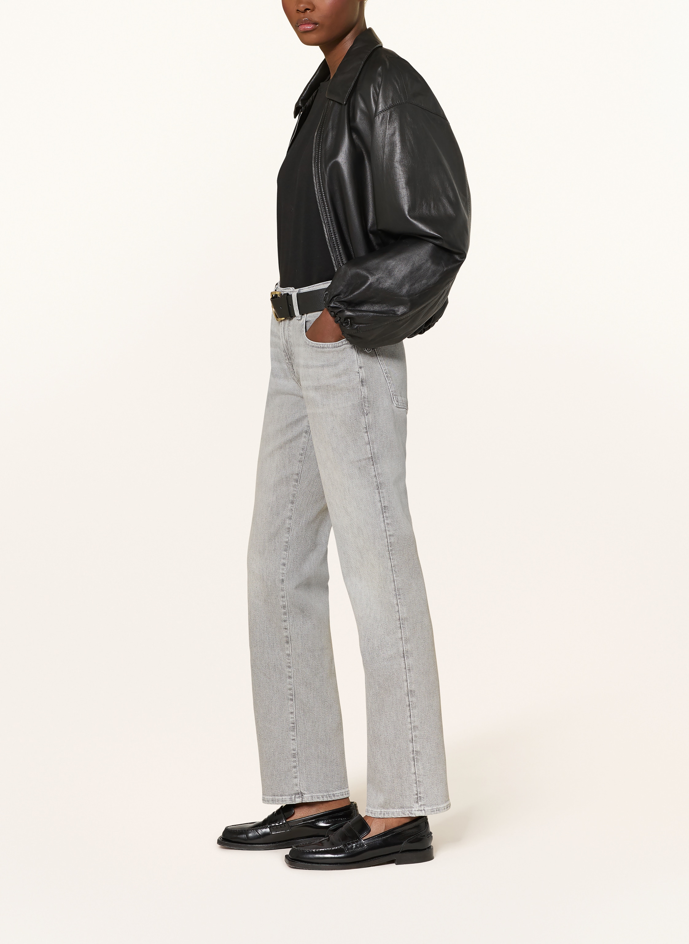 Thumbnail - 7 For All Mankind Straight Jeans Calie Straight grau