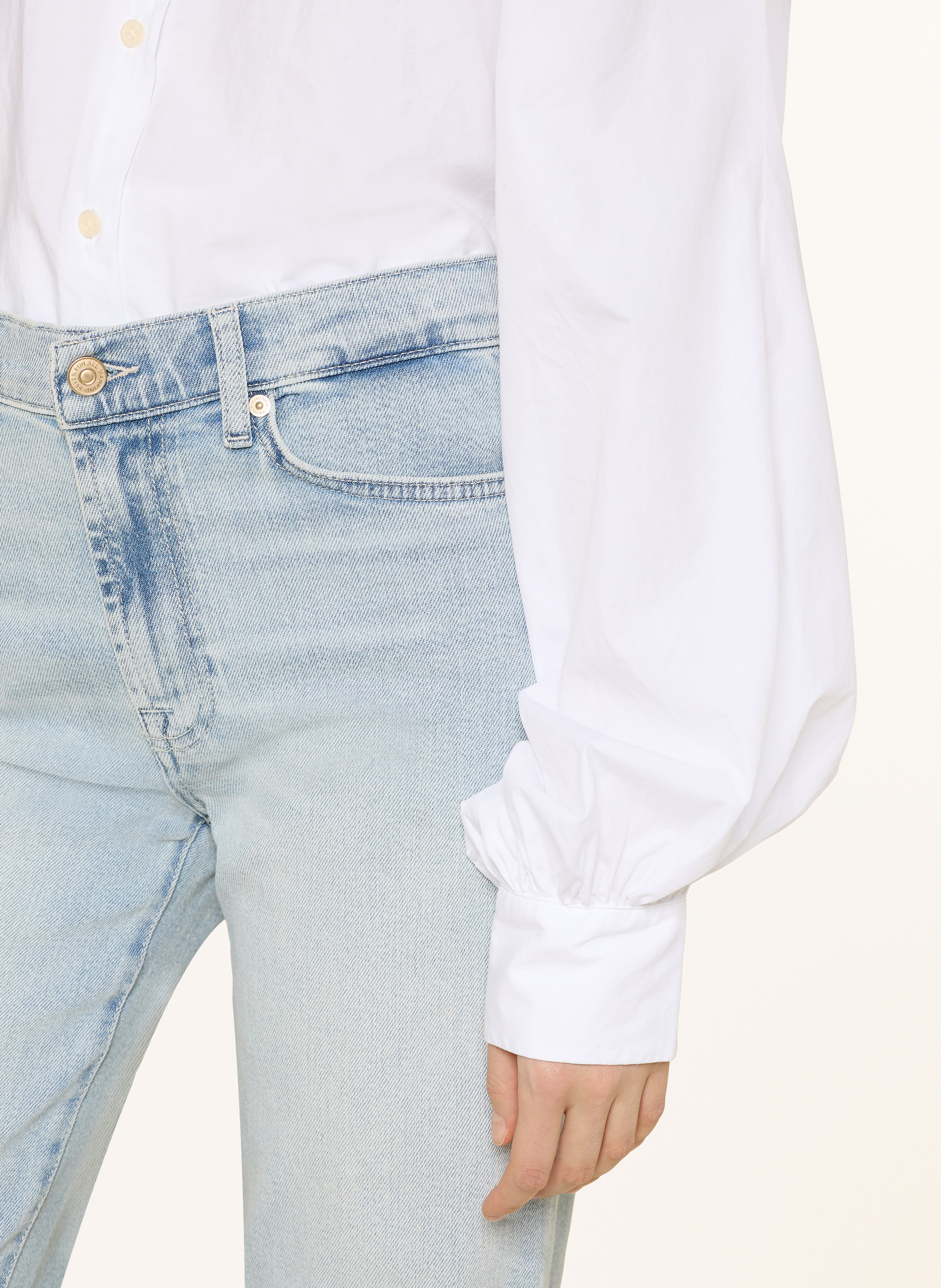 Thumbnail - 7 For All Mankind Flared Jeans Modern Dojo blau