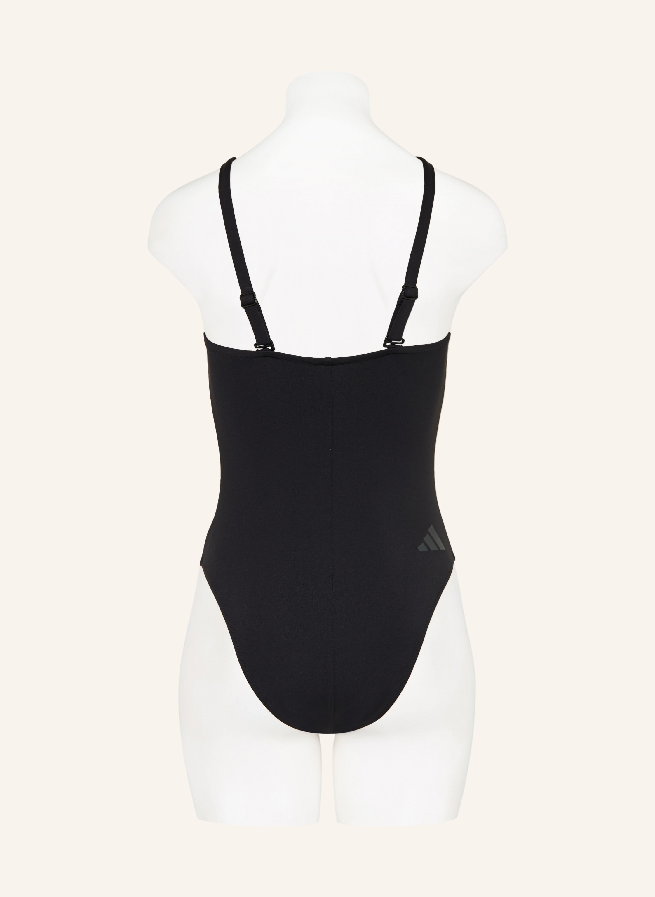 Thumbnail - Adidas High-Neck-Badeanzug 3-Streifen schwarz