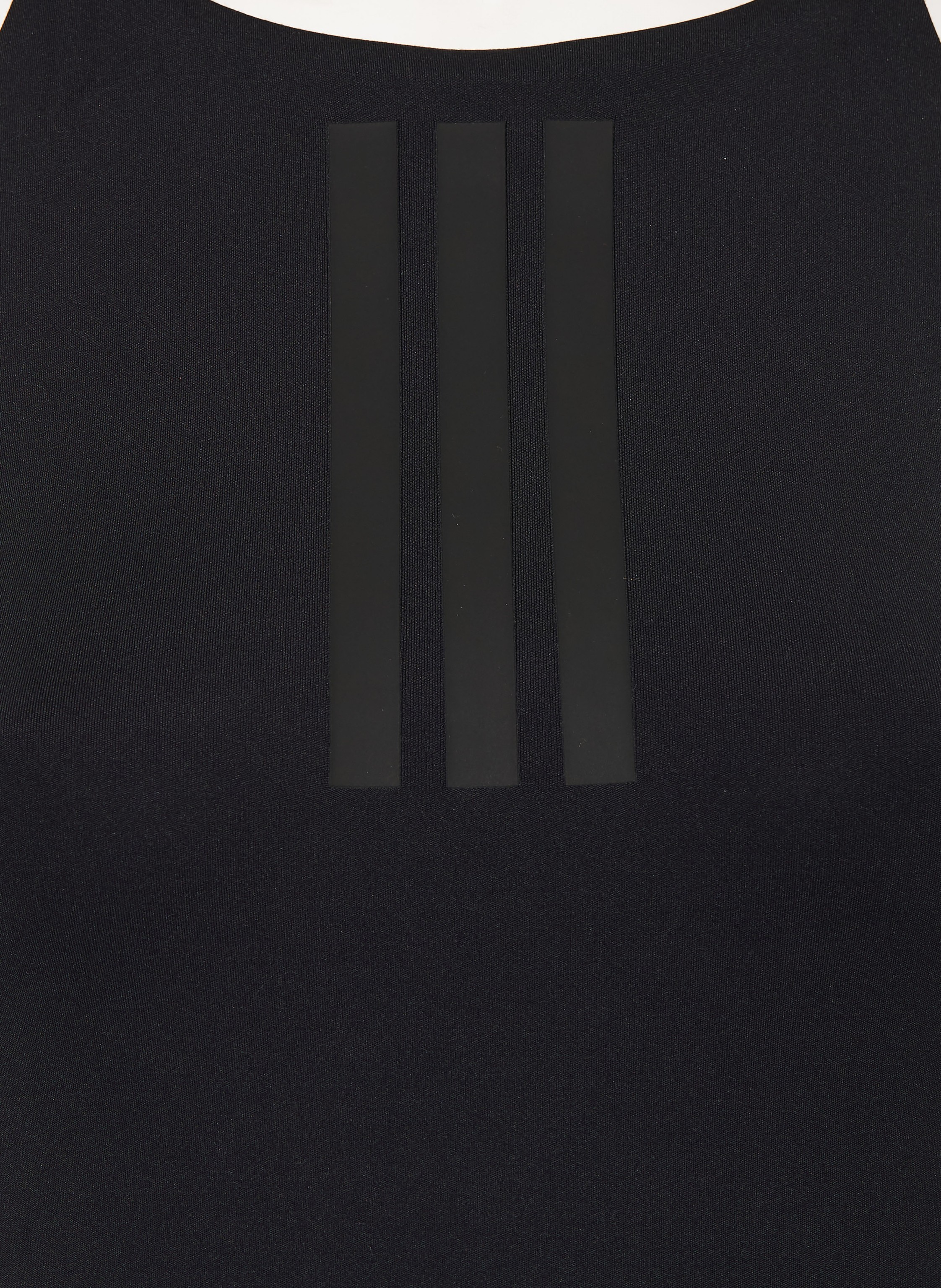 Thumbnail - Adidas High-Neck-Badeanzug 3-Streifen schwarz