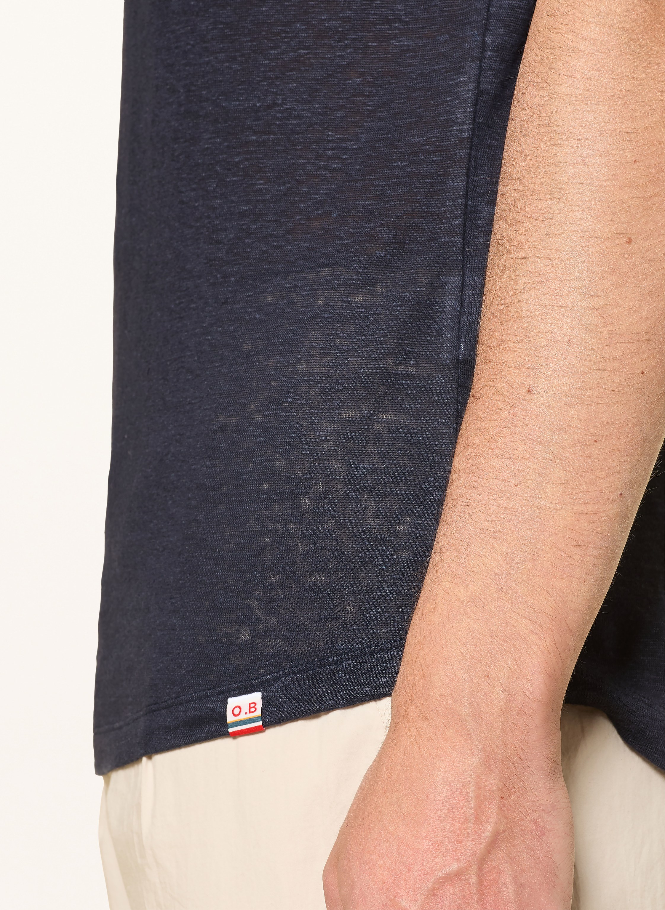 Thumbnail - Orlebar Brown T-Shirt Aus Leinen blau