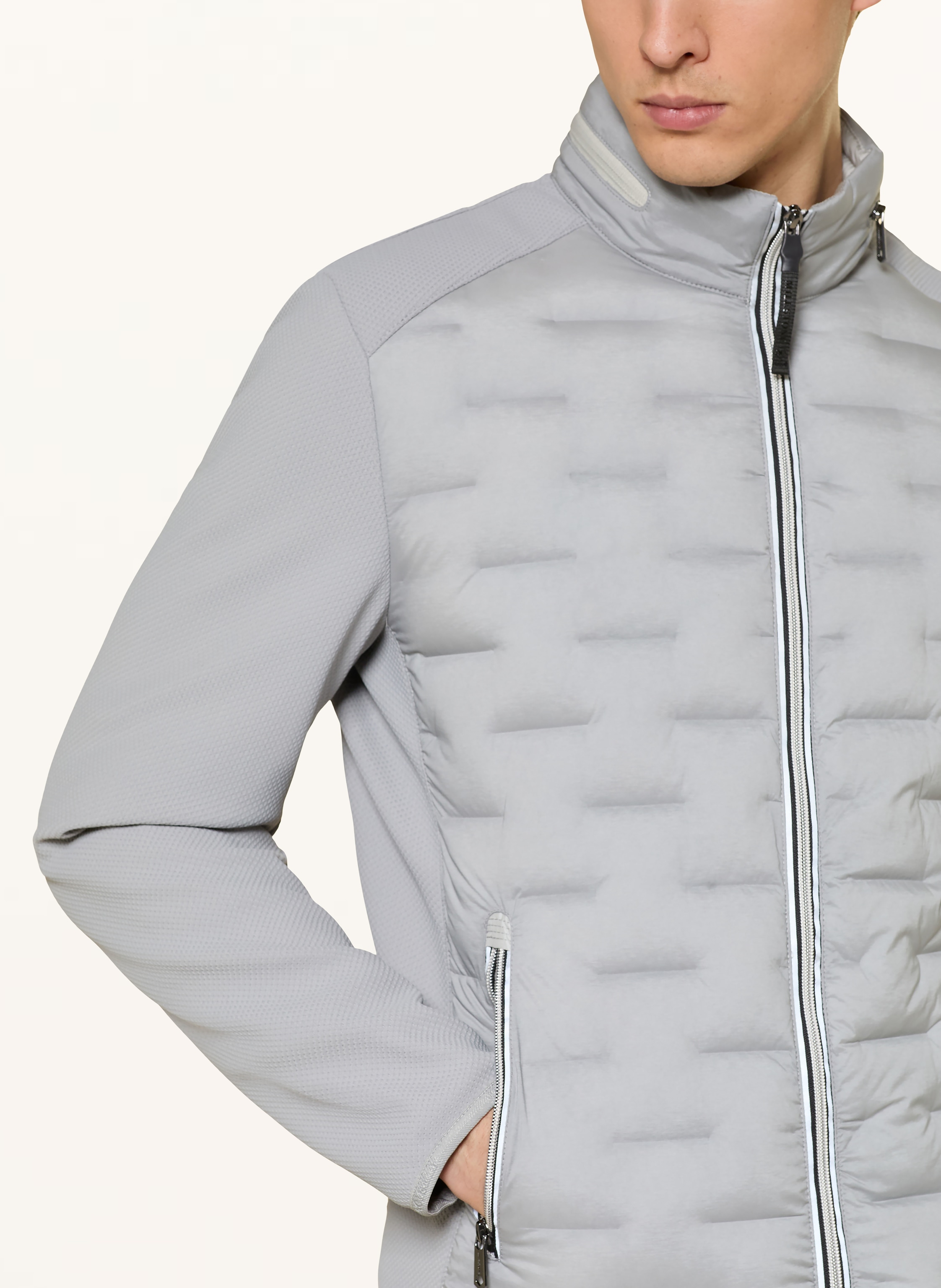 Thumbnail - Milestone Steppjacke Msnerano Im Materialmix Mit Dupont™ Sorona®-Isolierung grau