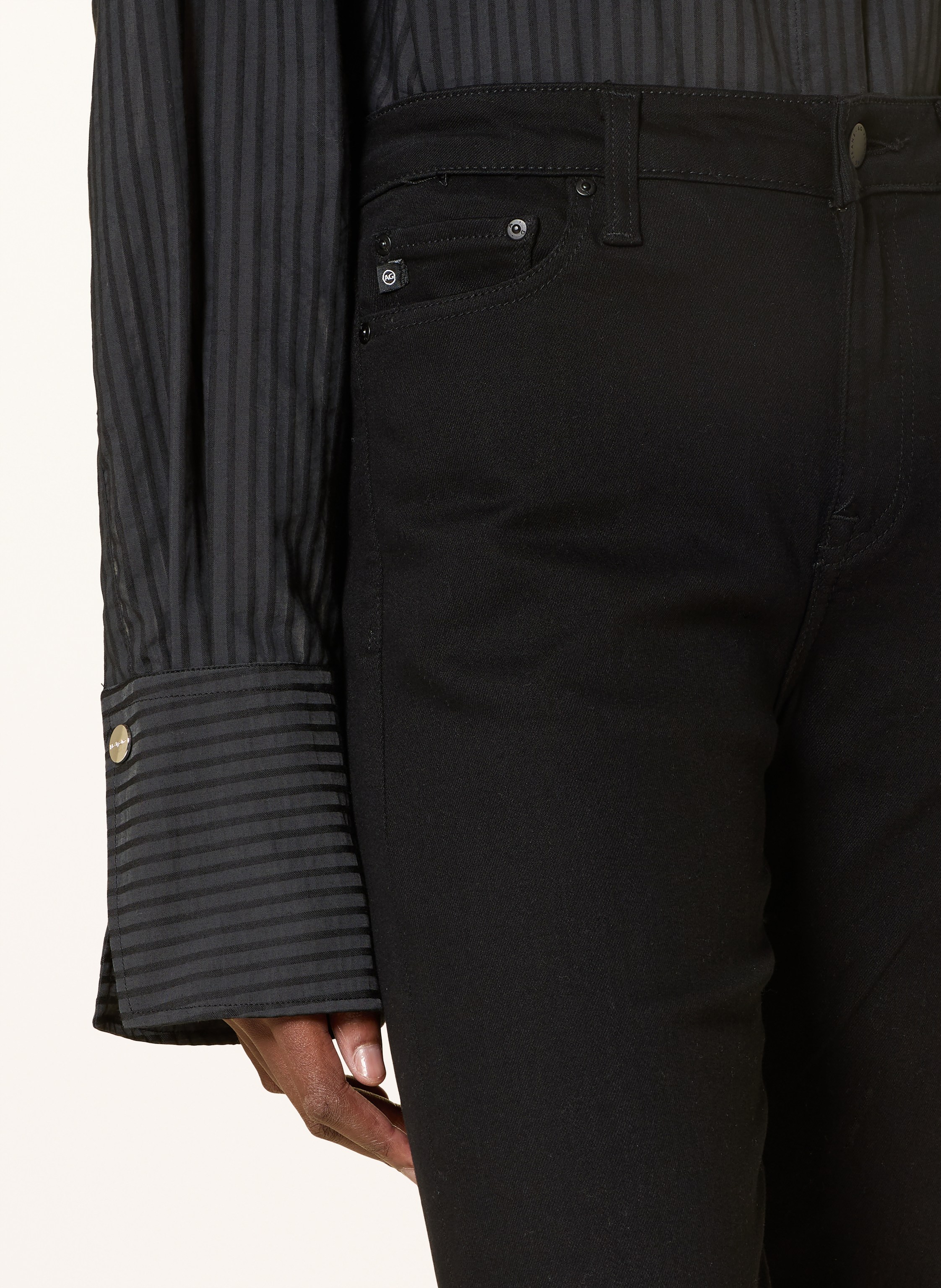 Thumbnail - Ag Jeans Flared Jeans Tropea schwarz