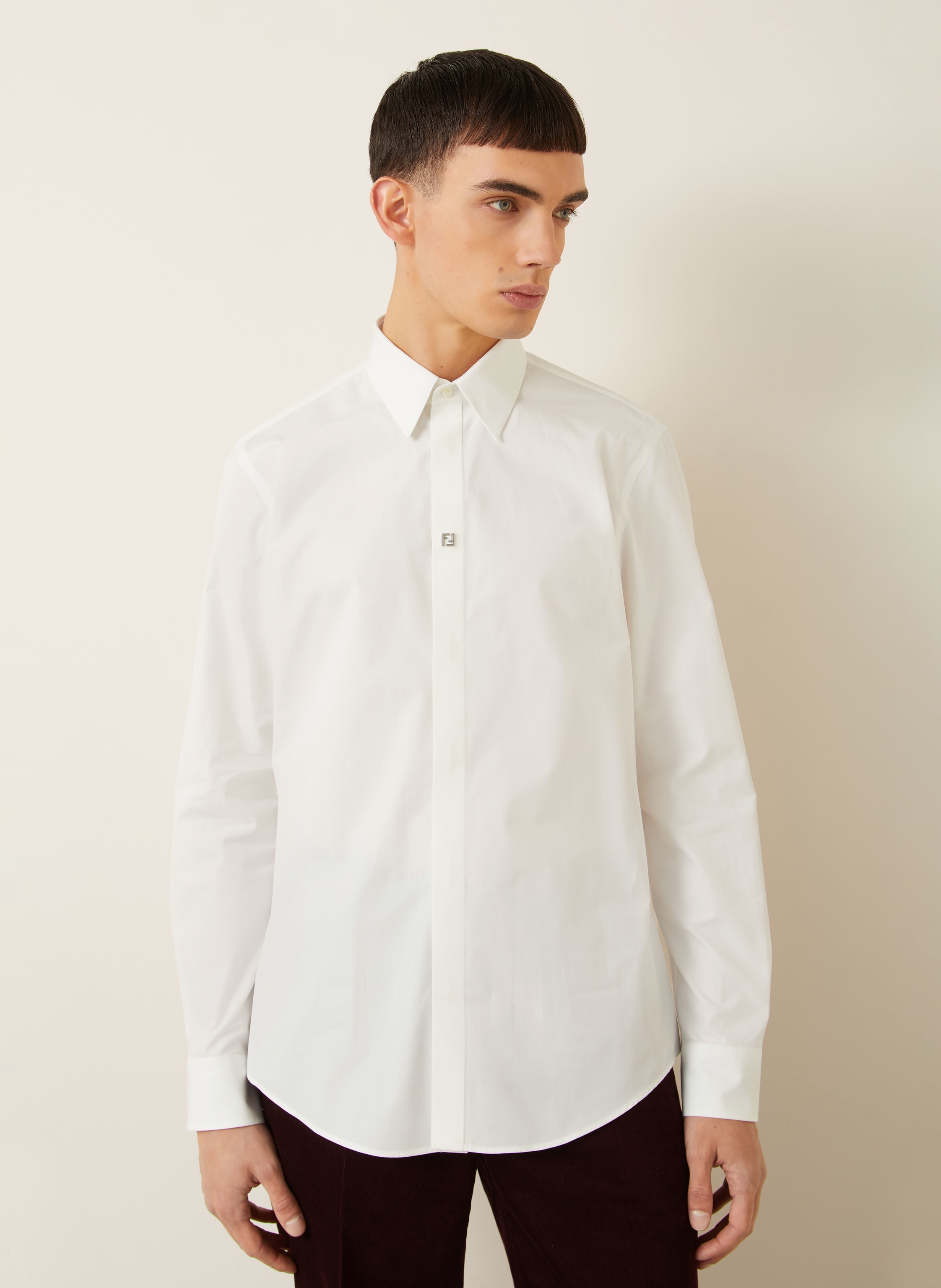 Thumbnail - Fendi Hemd Regular Fit weiss