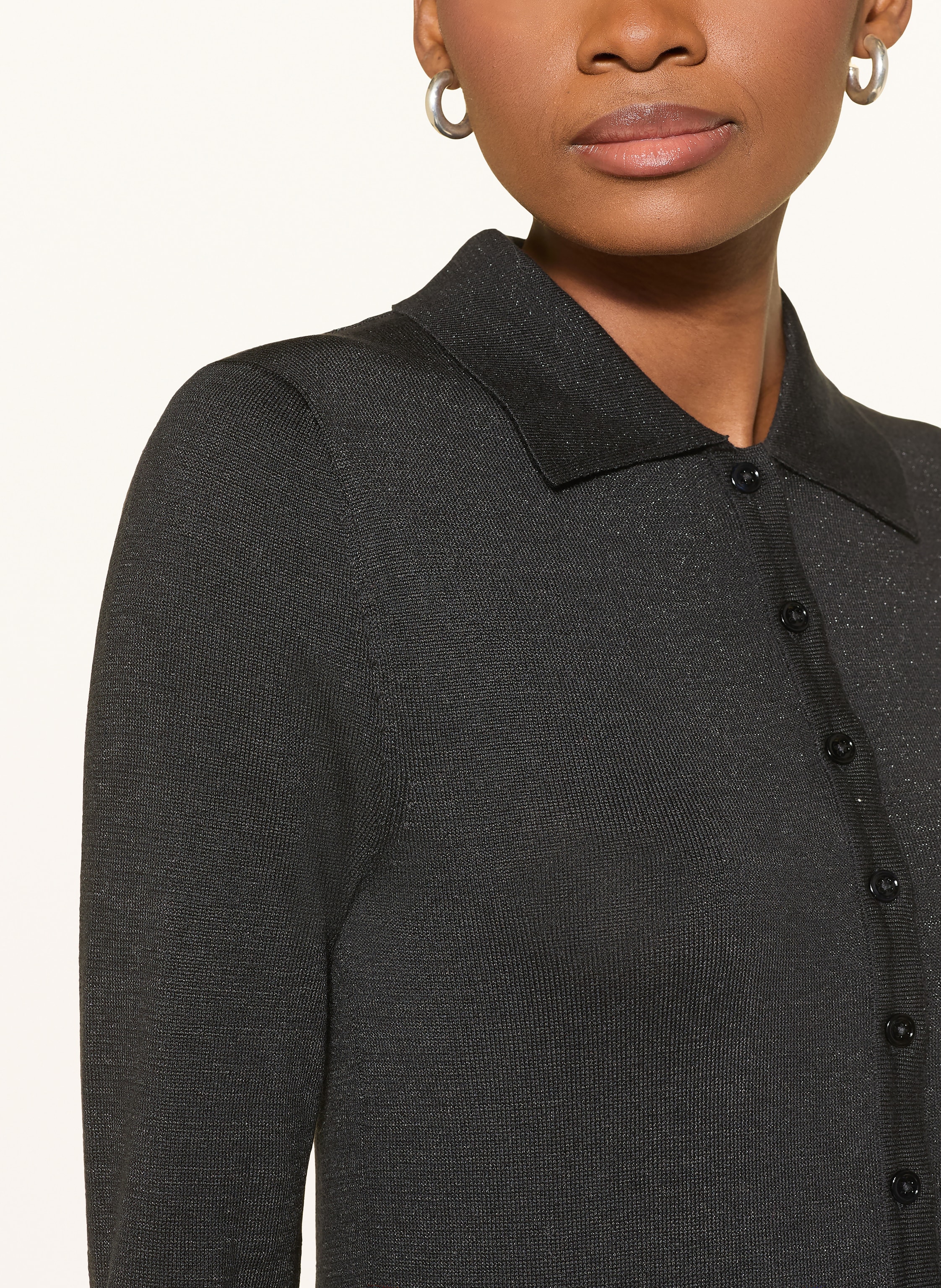 Thumbnail - Selected Femme Pullover Mit Glitzergarn schwarz