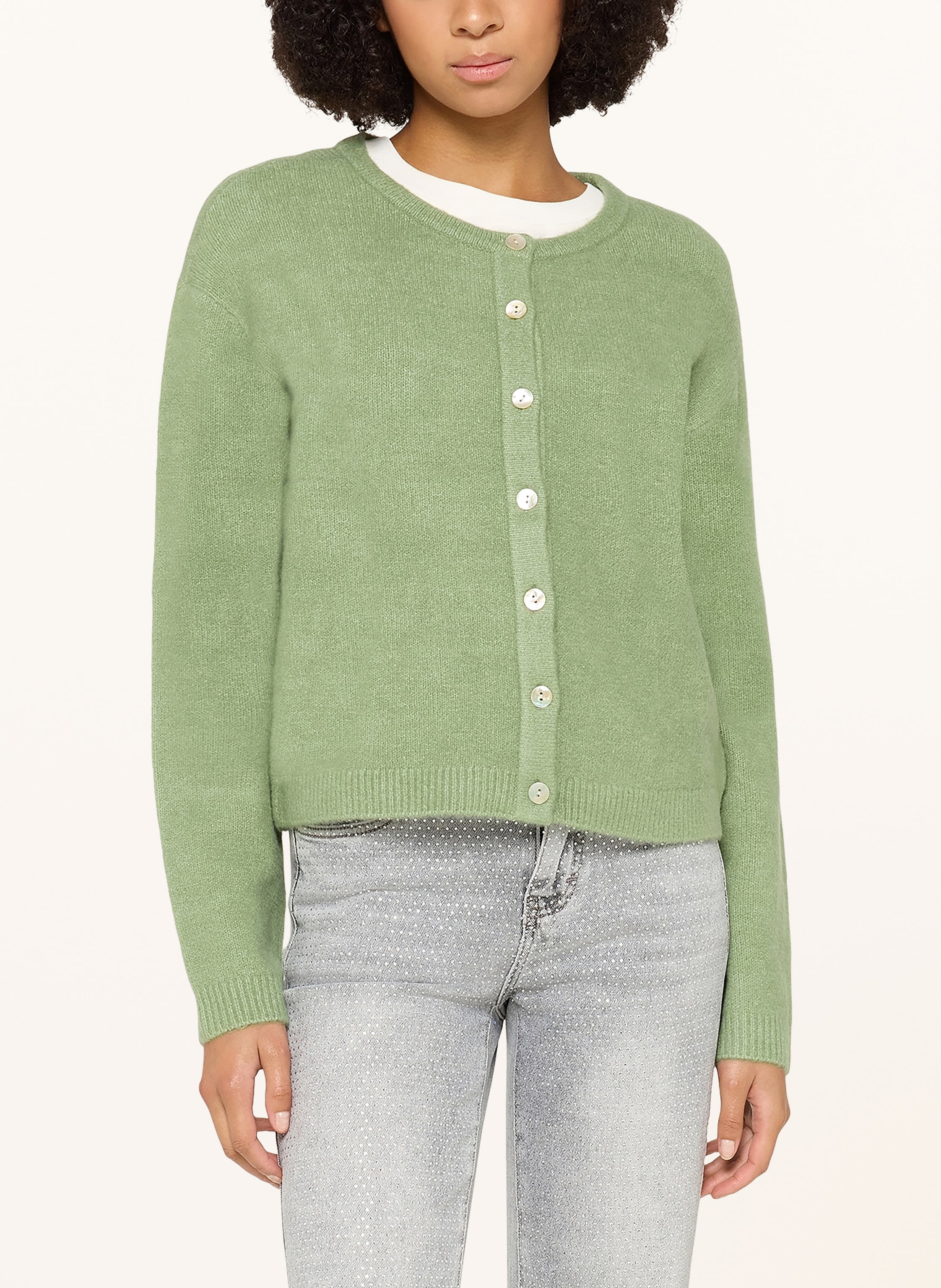 Thumbnail - Cartoon Strickjacke gruen