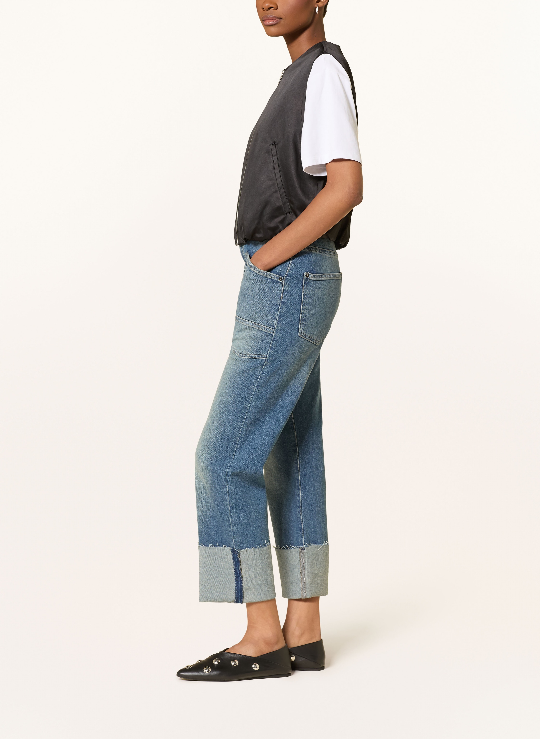 Thumbnail - Mavi Boyfriend Jeans Anya blau