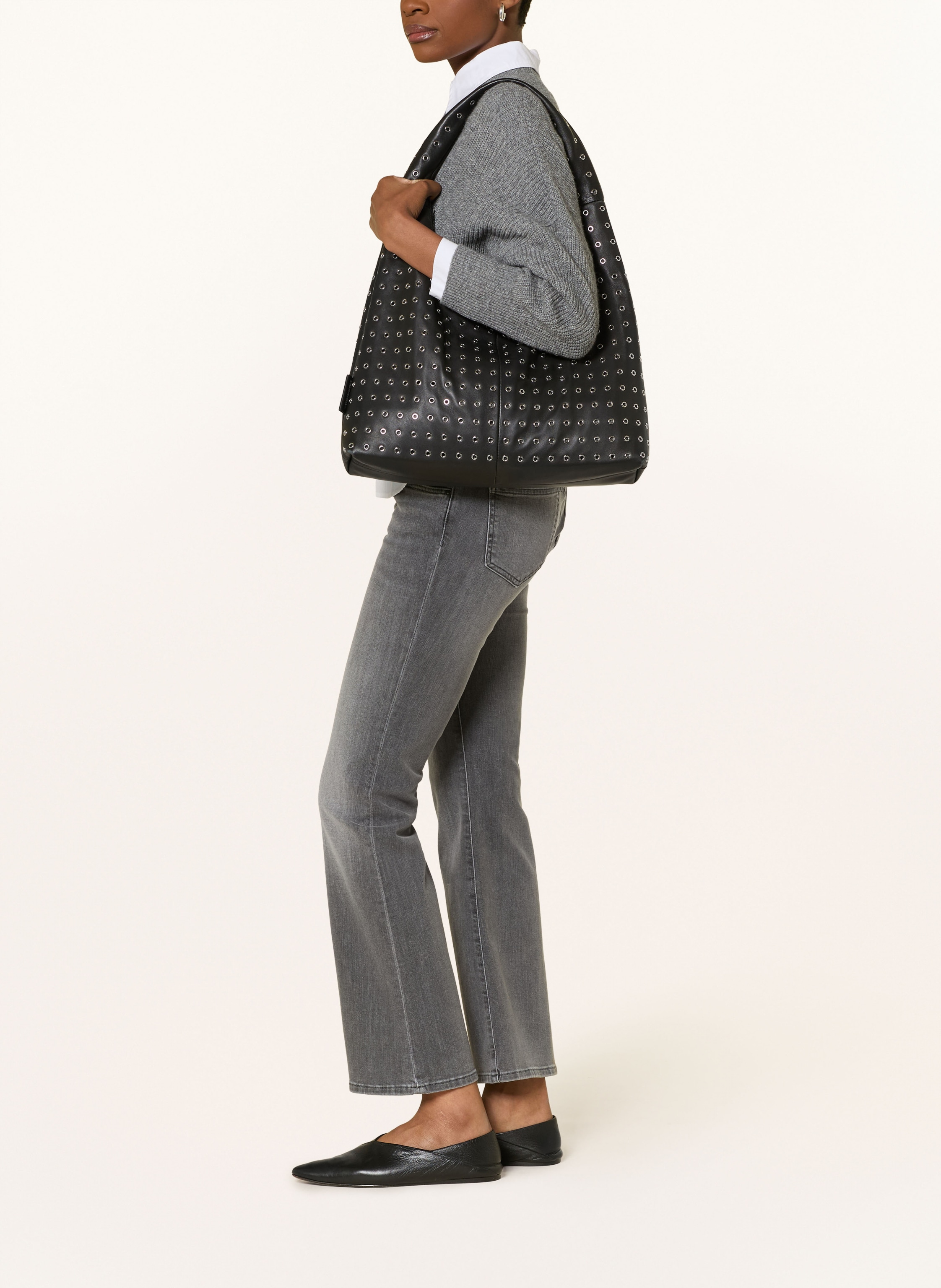 Thumbnail - Mavi Bootcut Jeans Bella grau