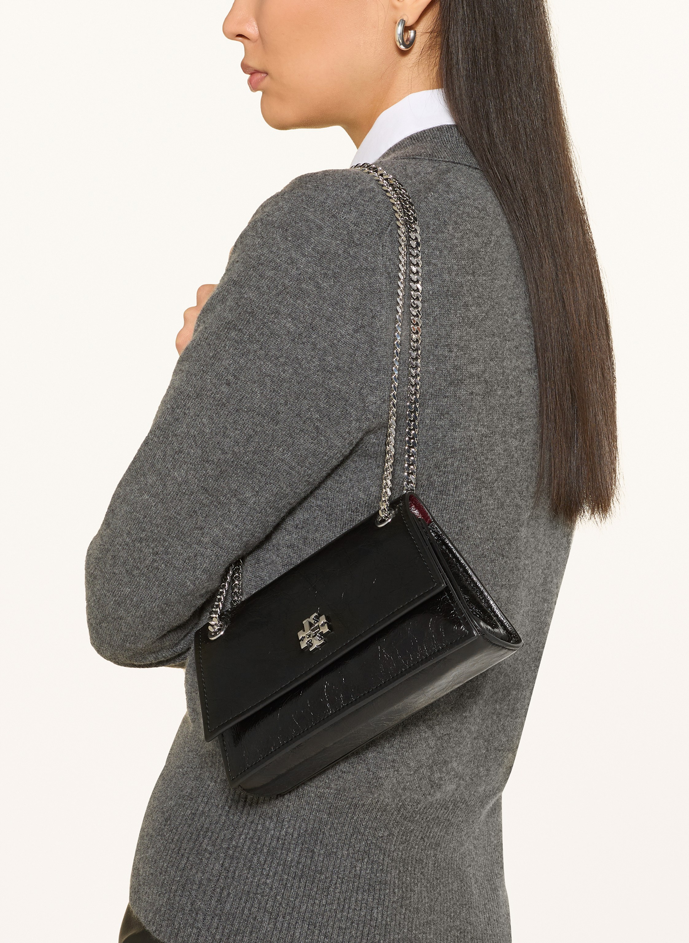 Thumbnail - Tory Burch Handtasche Turnlock Mini schwarz