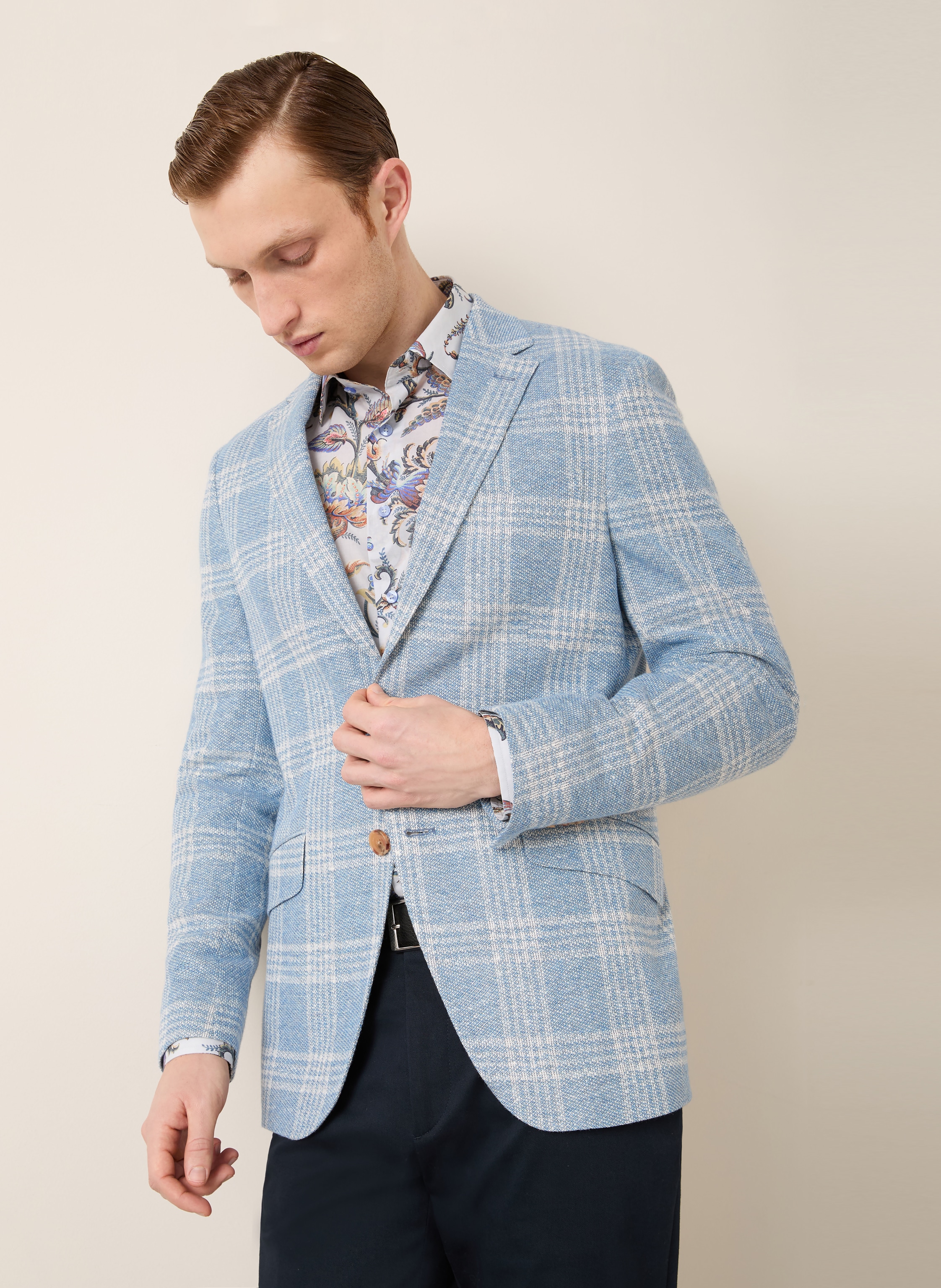 Thumbnail - Etro Sakko Extra Slim Fit blau