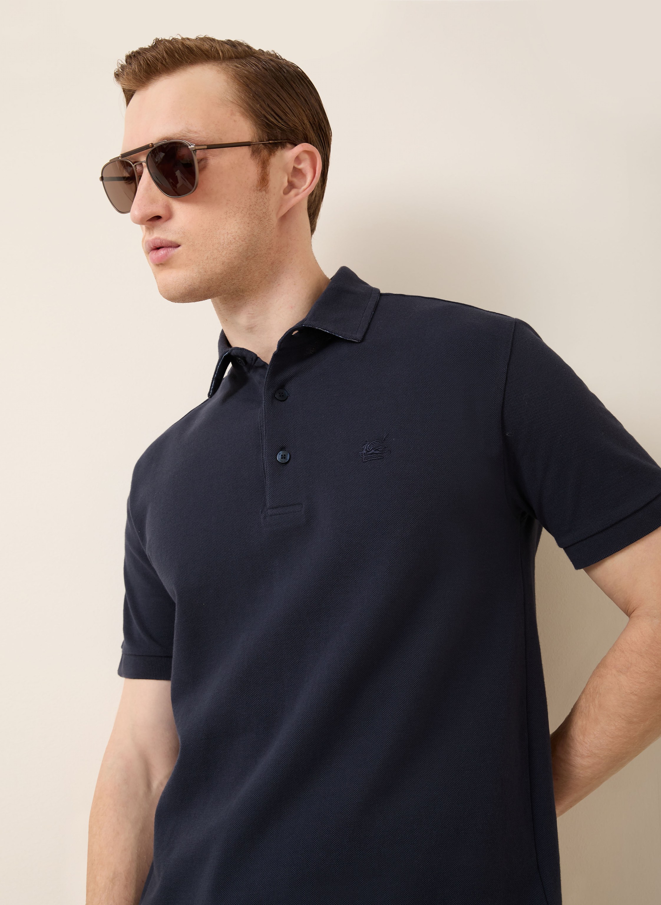 Thumbnail - Etro Piqué-Poloshirt blau