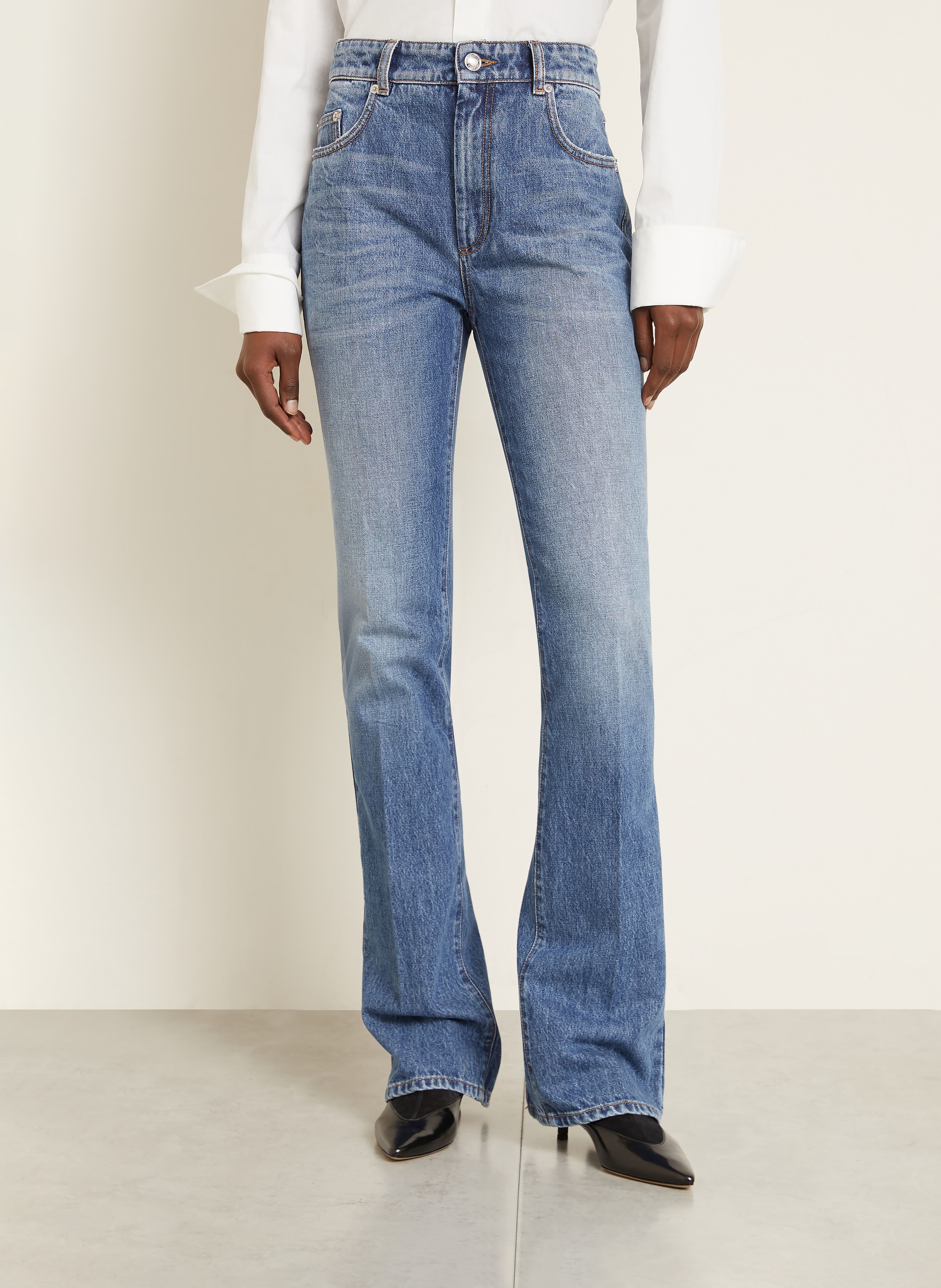 Thumbnail - Sportmax Bootcut Jeans Spduditore Slim Fit blau