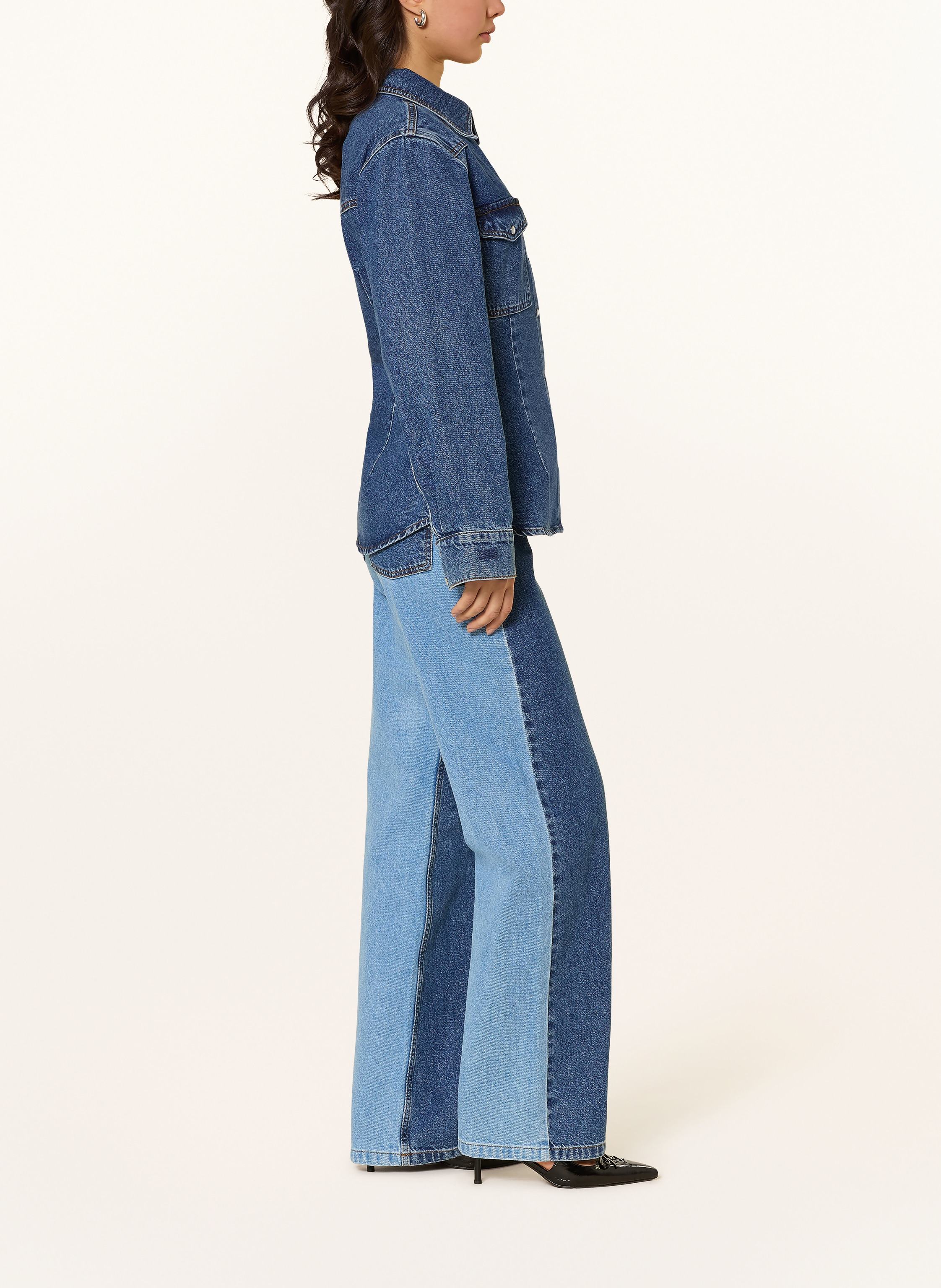 Thumbnail - Malina Straight Jeans Katia blau