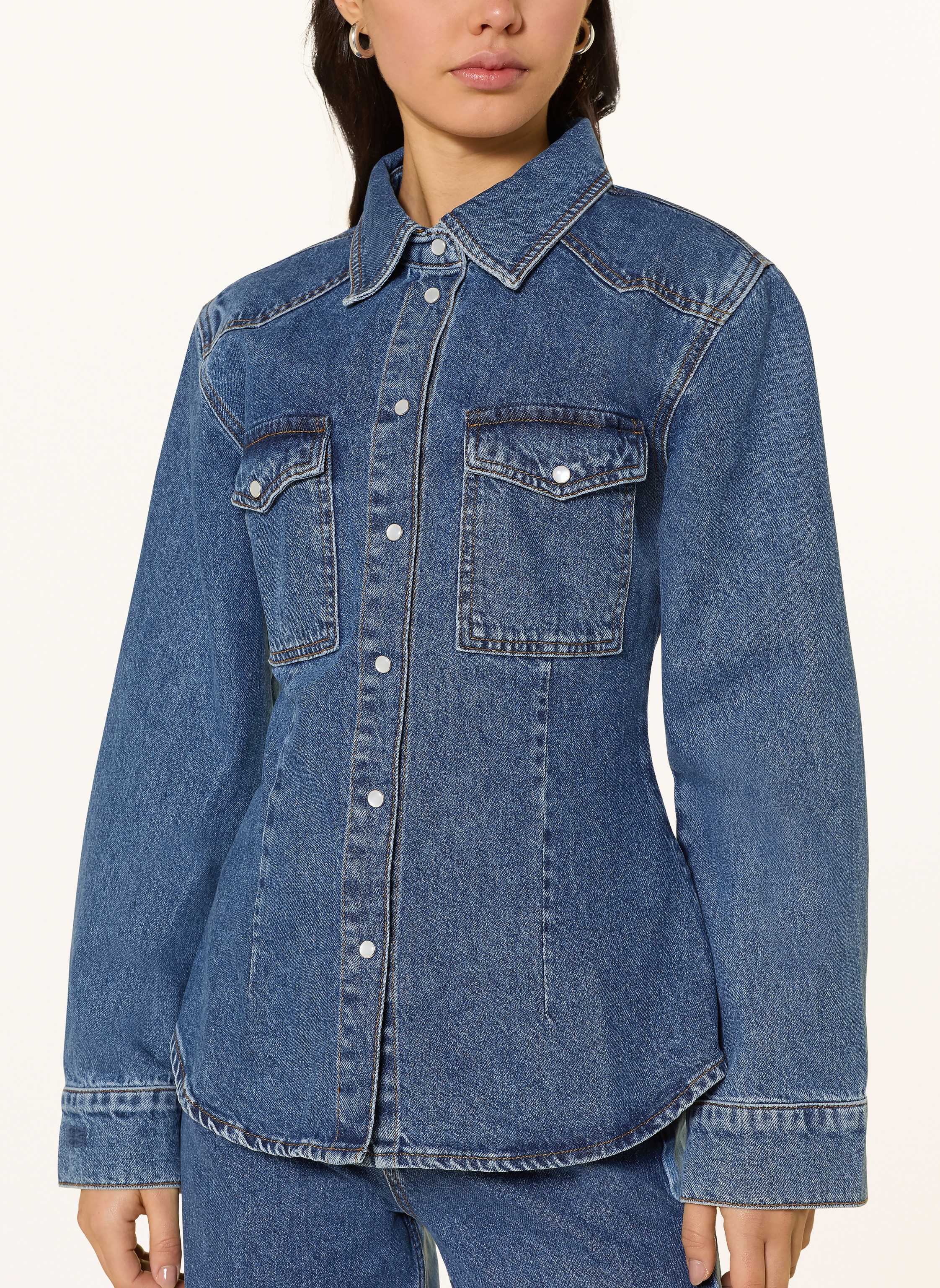 Thumbnail - Malina Jeansjacke Anthea blau