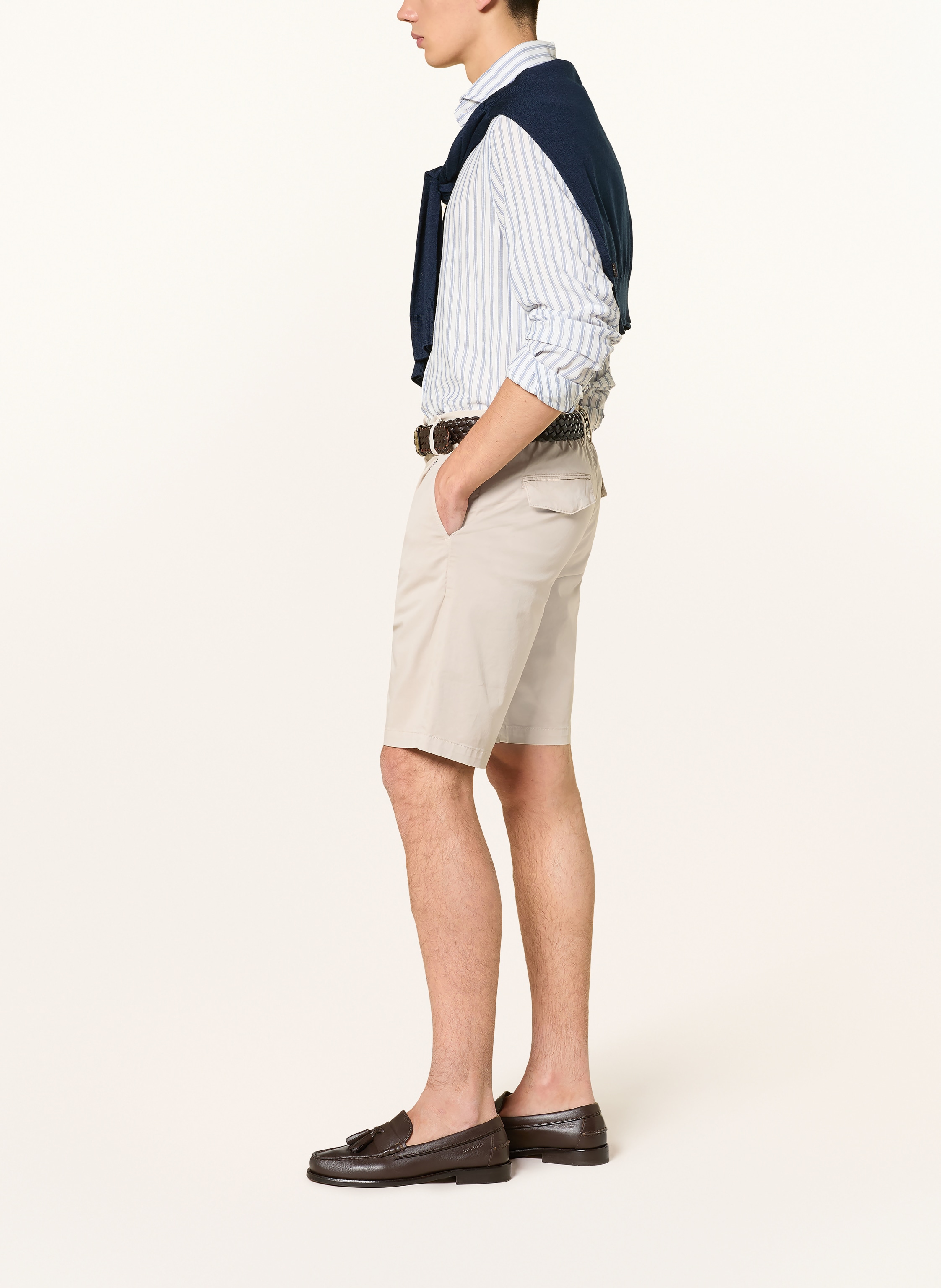 Thumbnail - Eleventy Chinoshorts Regular Fit beige