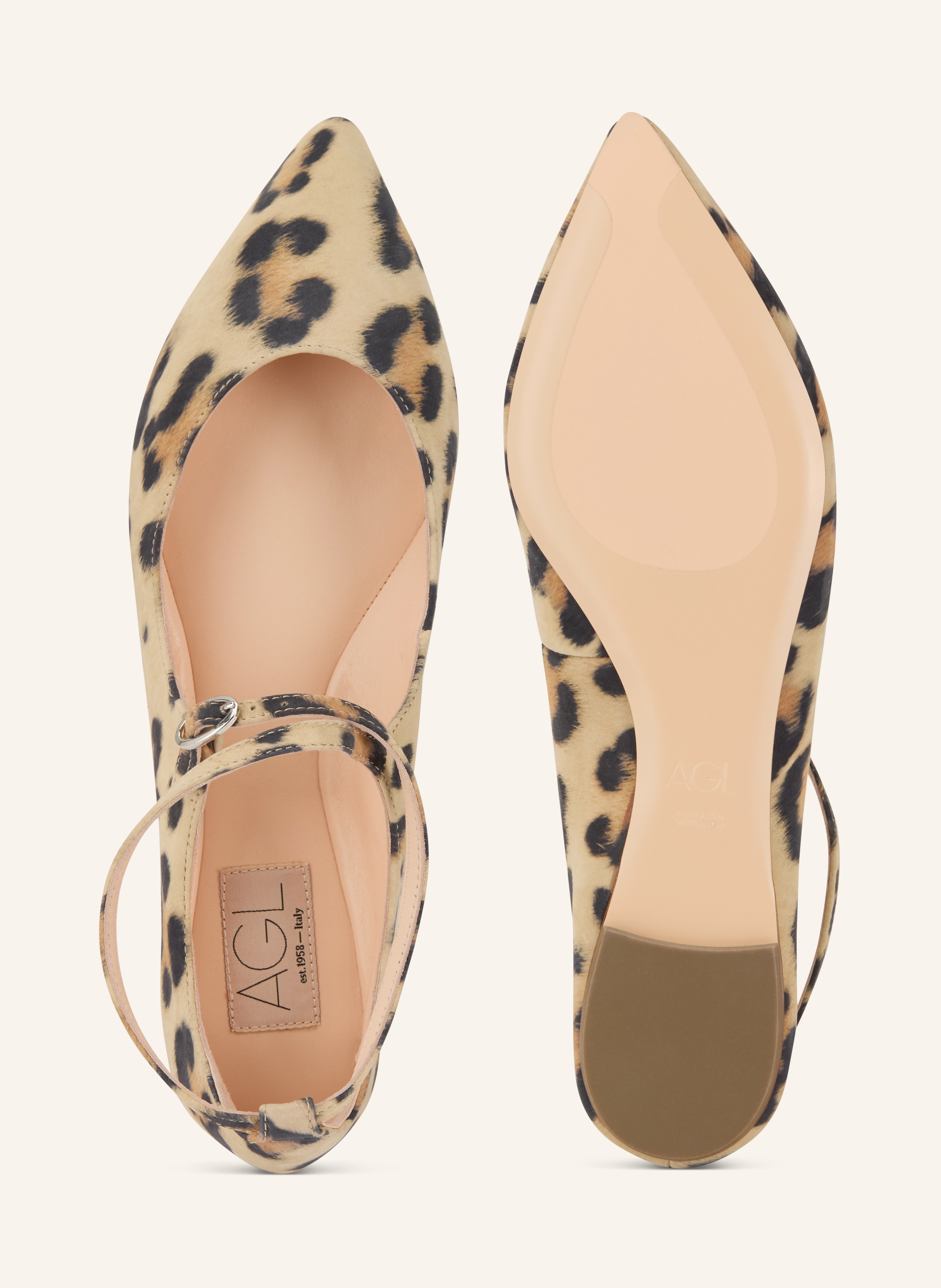 Thumbnail - Agl Ballerinas Softy Ballet beige