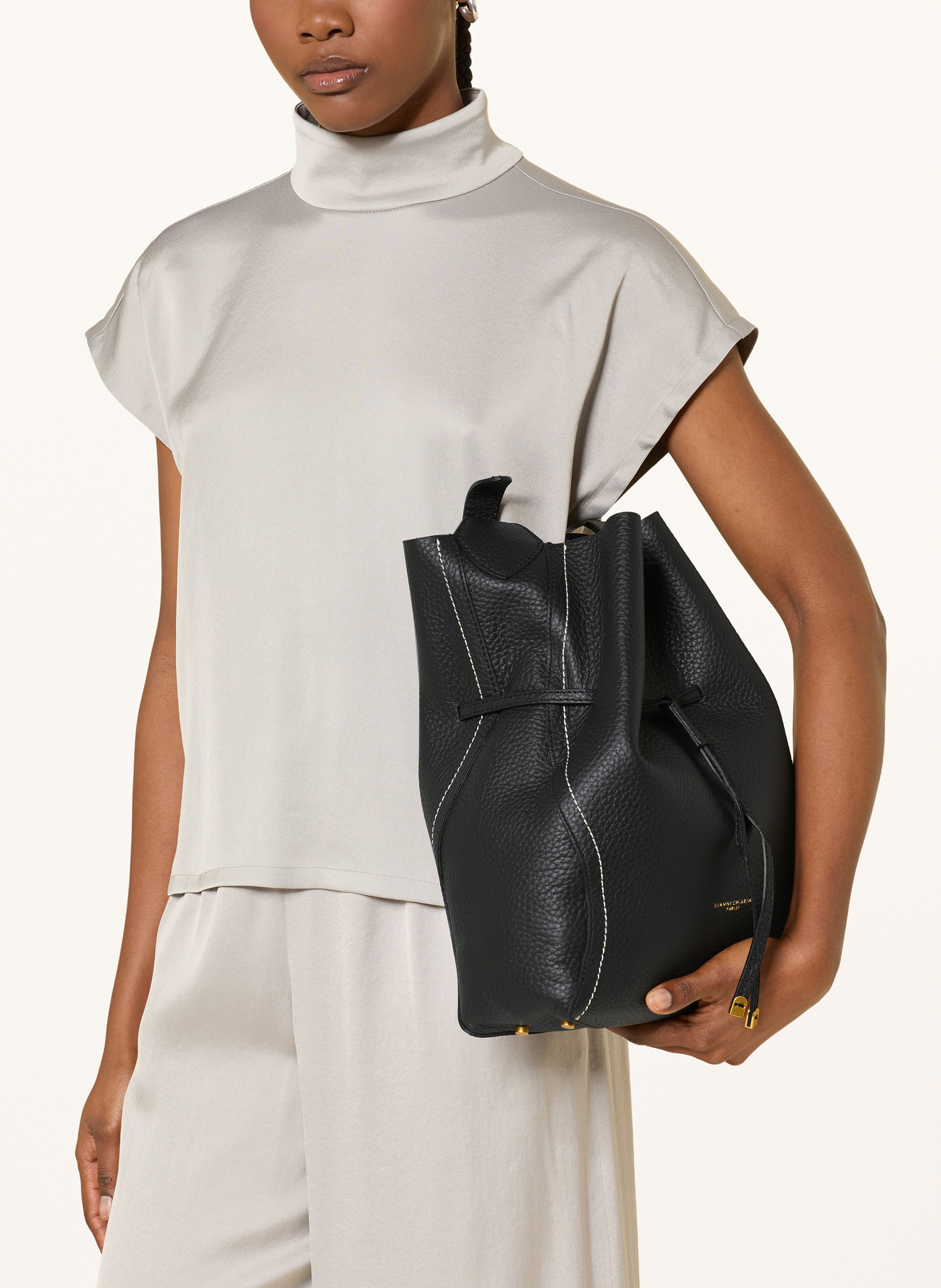 Thumbnail - Gianni Chiarini Beuteltasche Sienna Mit Pouch schwarz