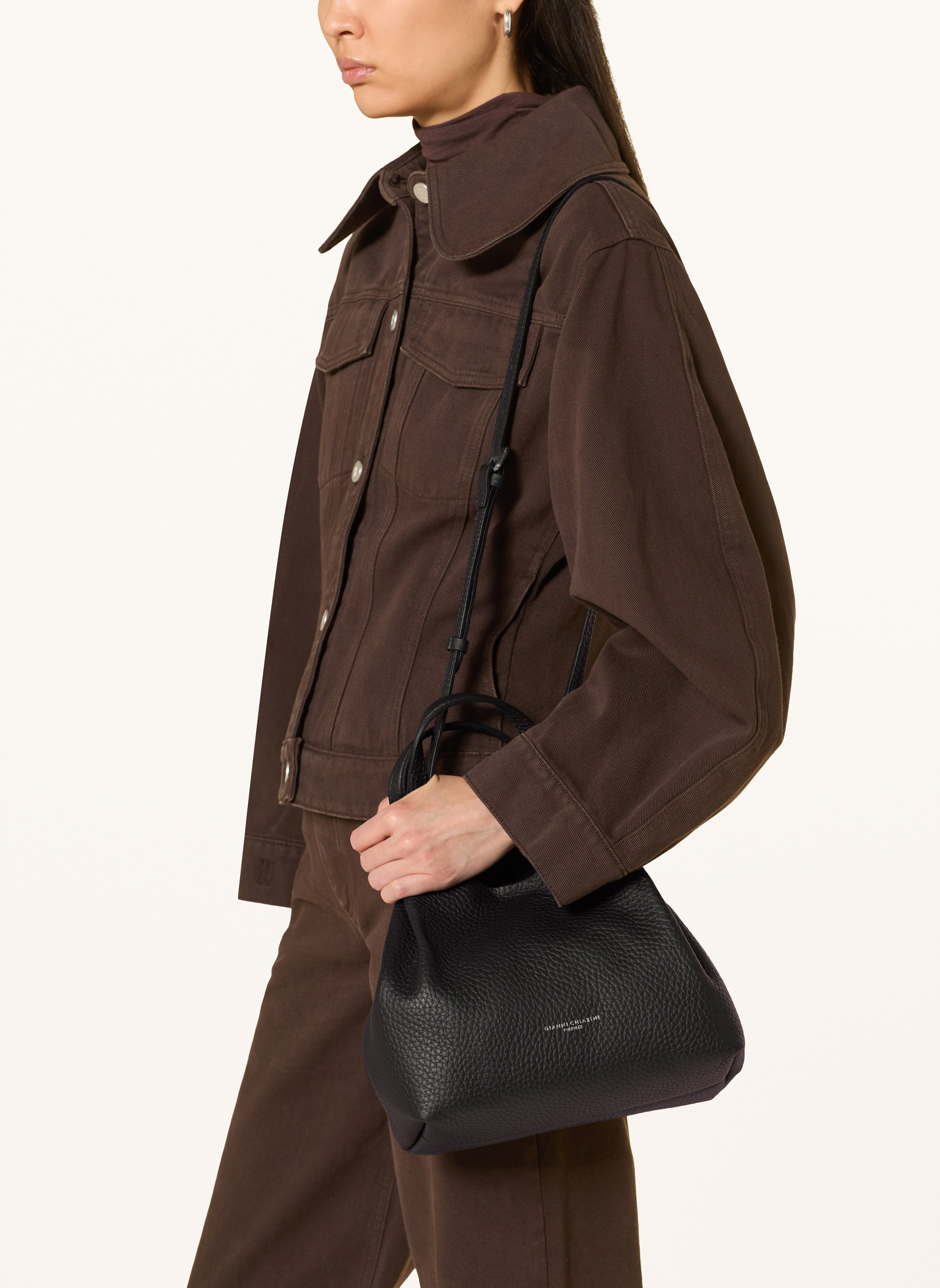 Thumbnail - Gianni Chiarini Umhängetasche Dua Medium Mit Pouch schwarz