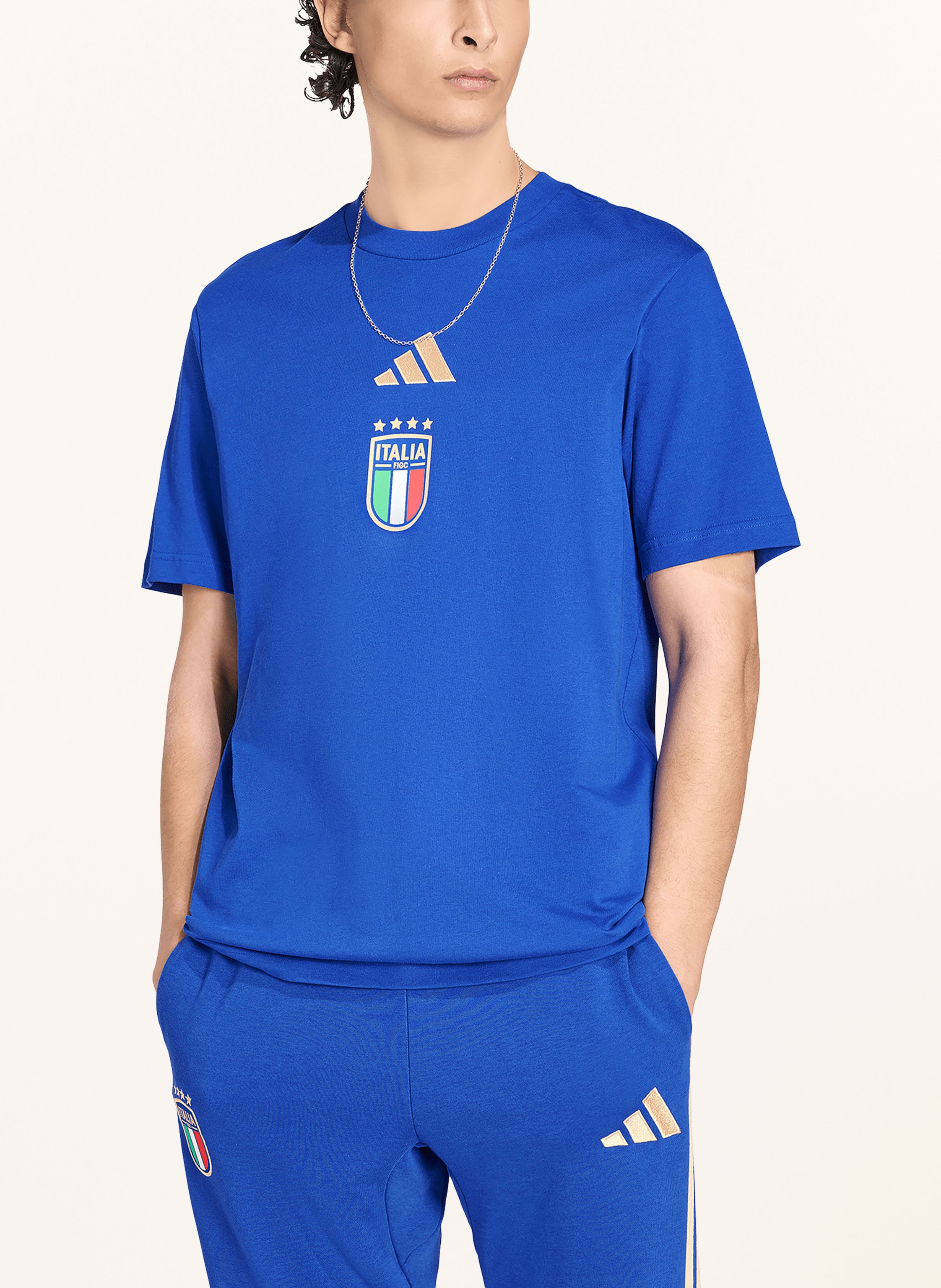 Thumbnail - Adidas T-Shirt Italien Dna blau