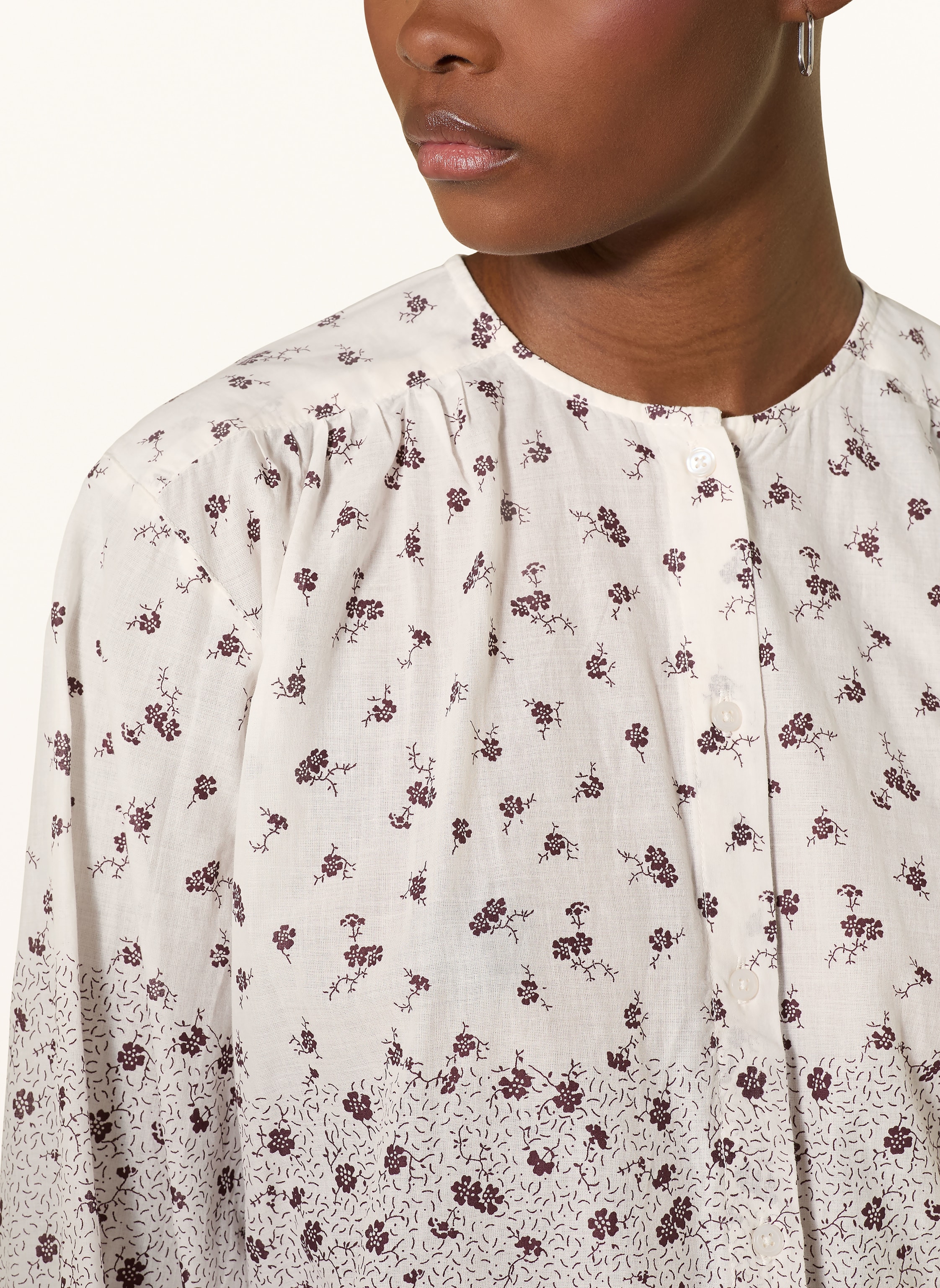 Thumbnail - Part Two Bluse Janinapw Mit Abnehmbarer Schluppe weiss