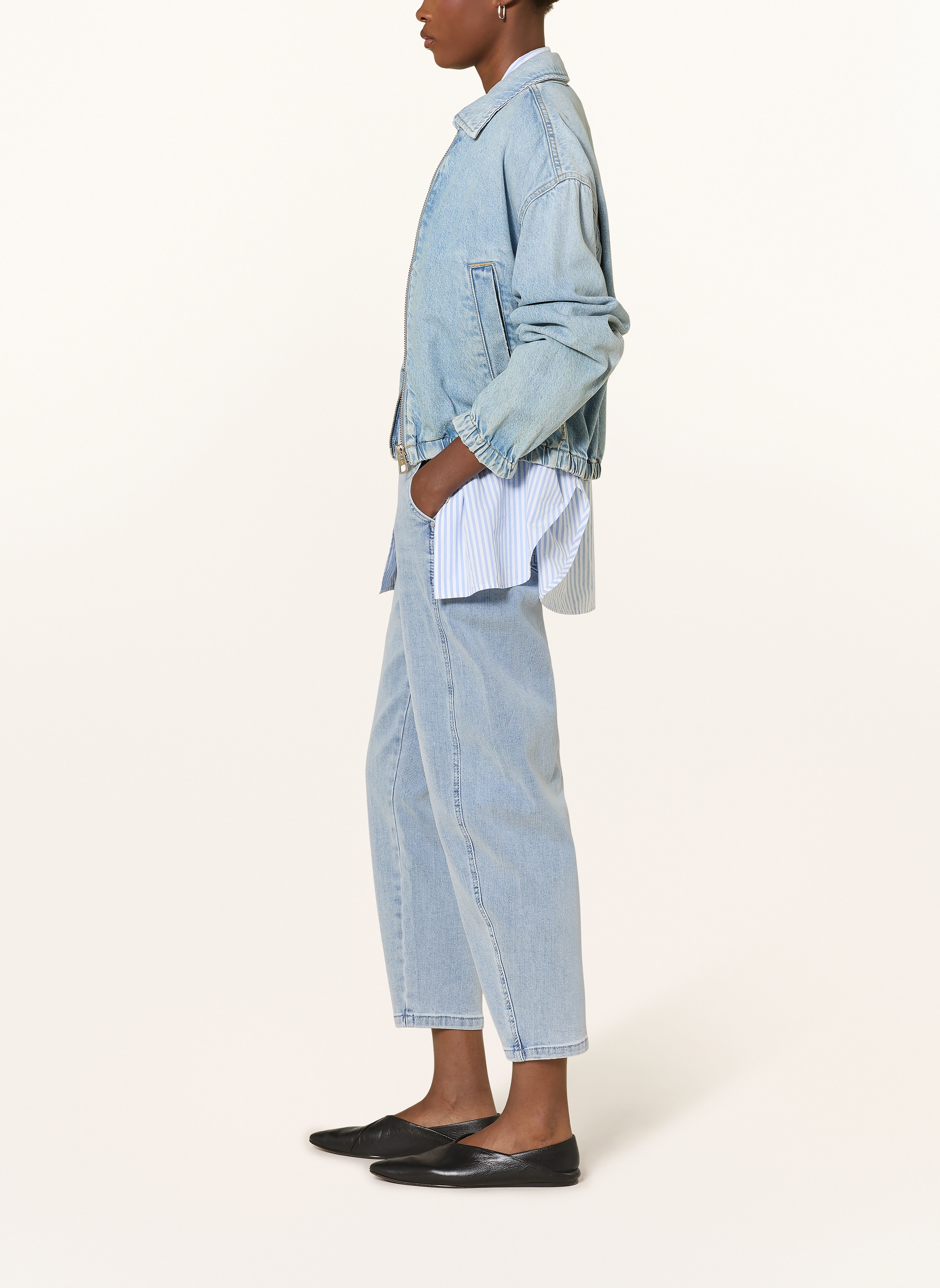 Thumbnail - Buena Vista Mom Jeans Ballon-T blau