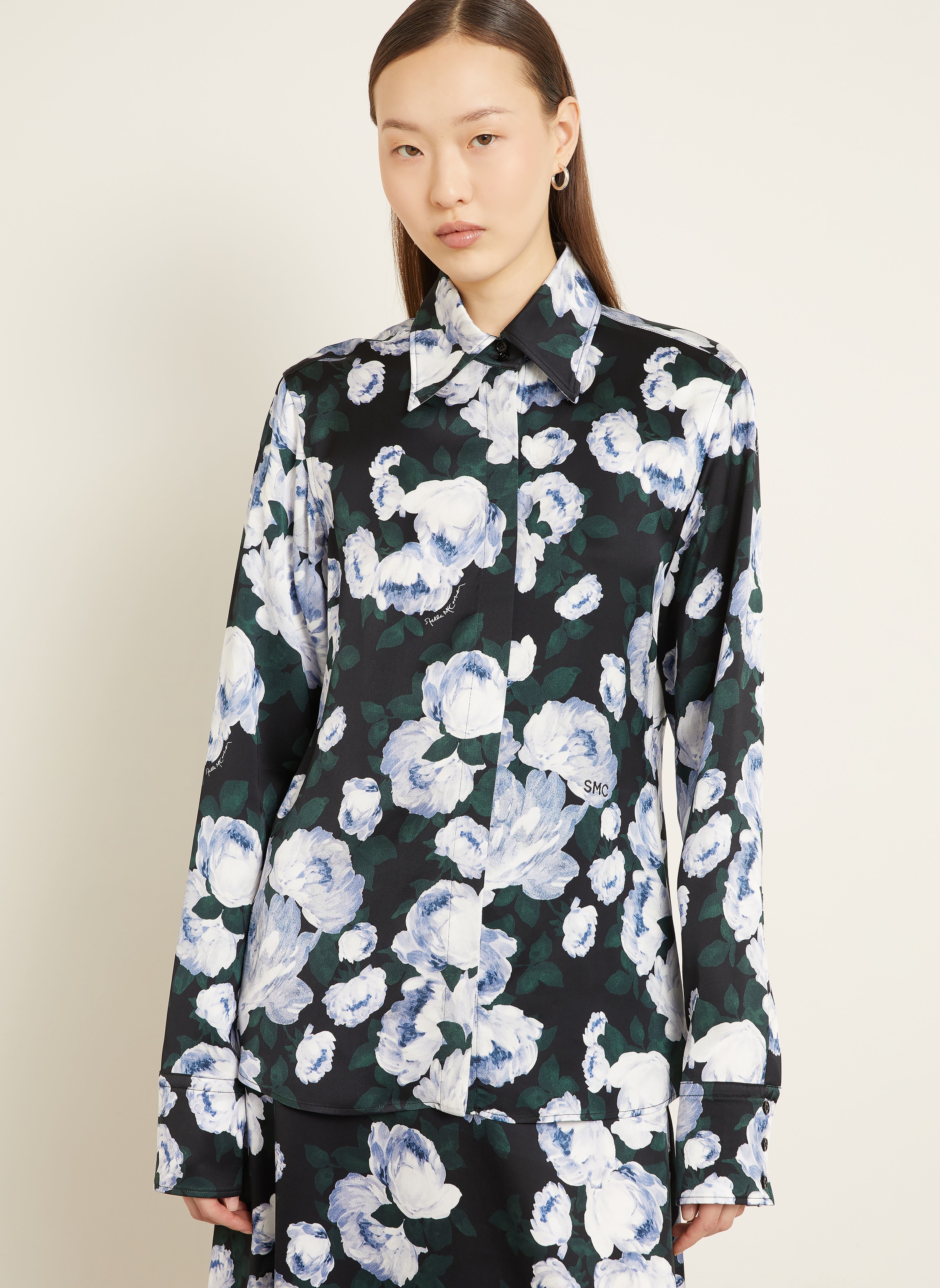 Thumbnail - Stella Mccartney Hemdbluse Brunch Of Roses blau