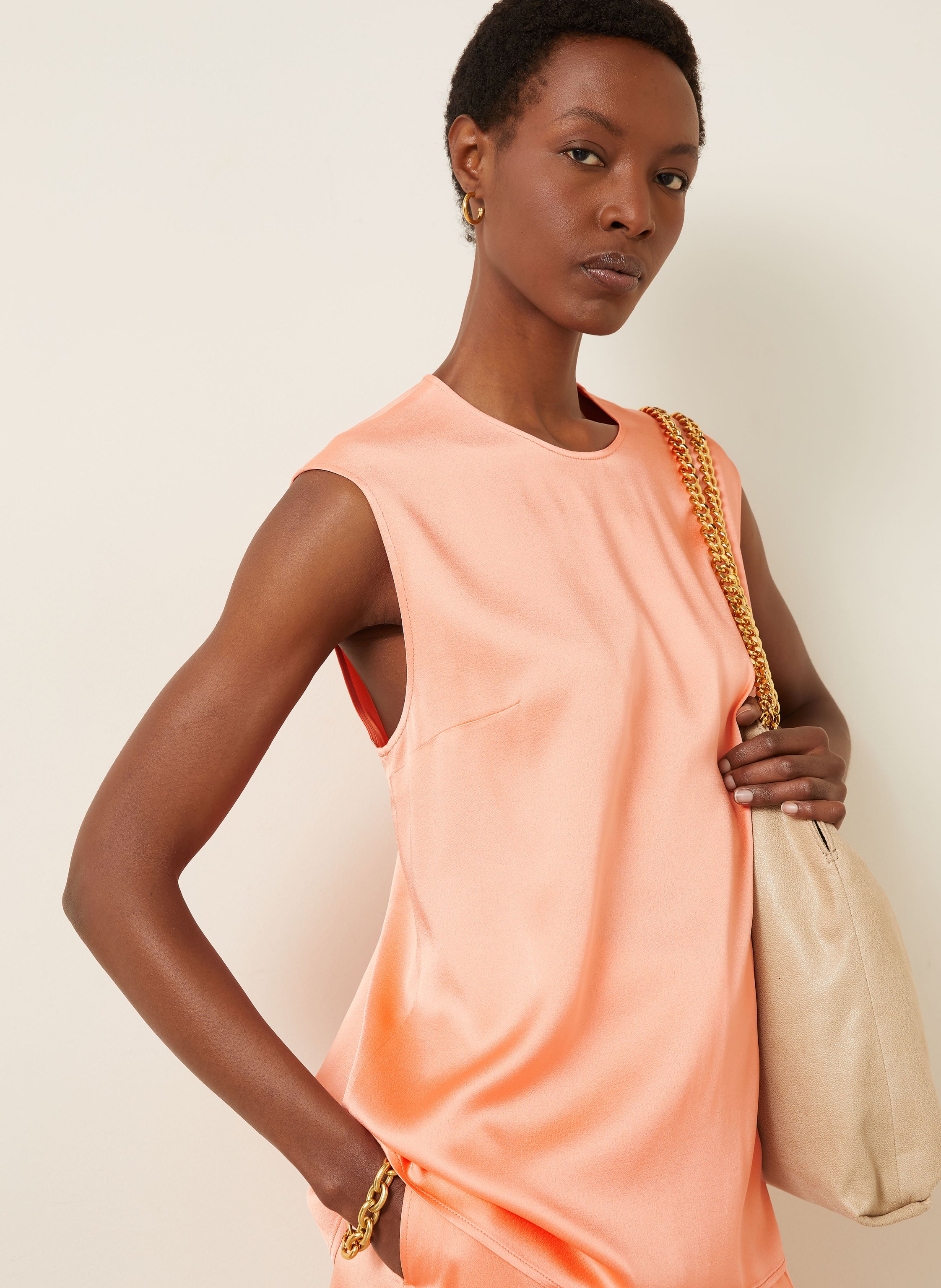 Thumbnail - Stella Mccartney Satintop rosa