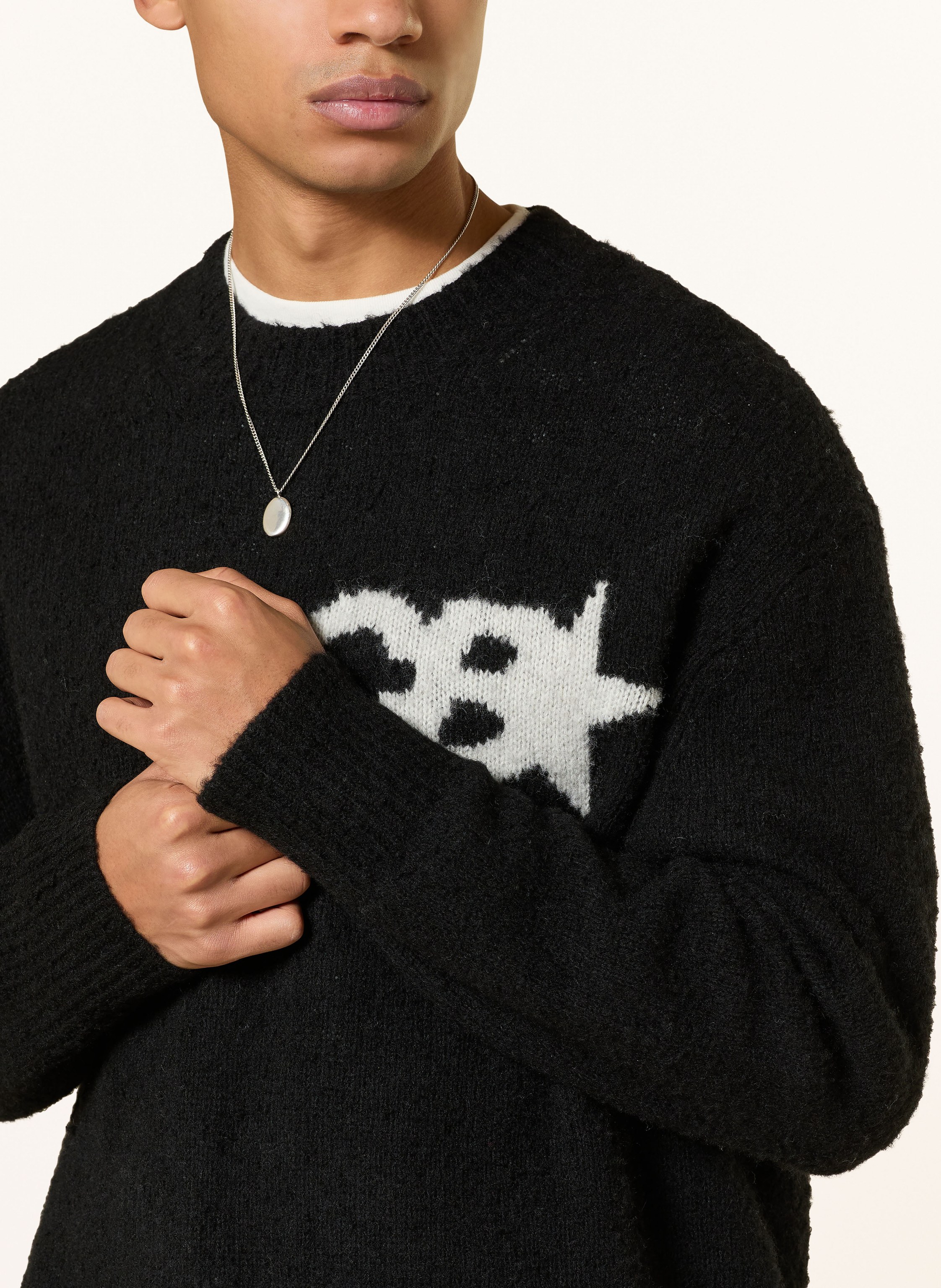 Thumbnail - Cole Buxton Pullover Cb Star schwarz