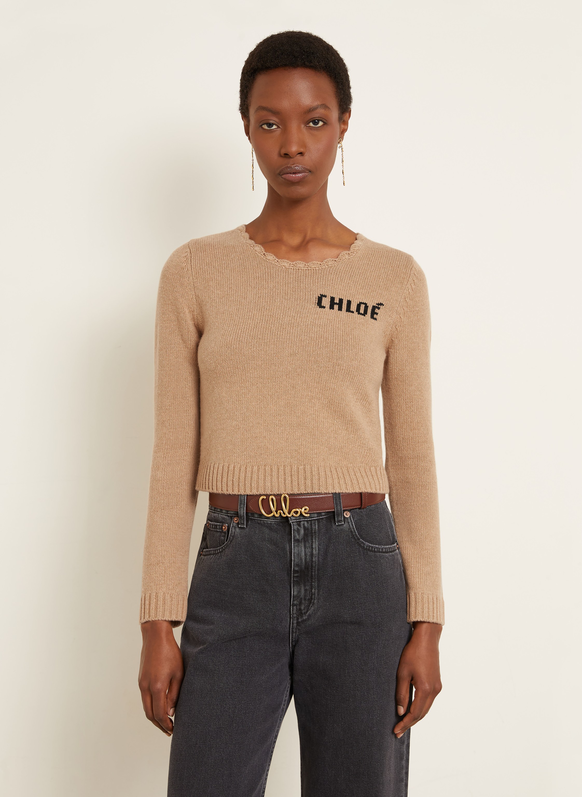 Thumbnail - Chloé Pullover braun