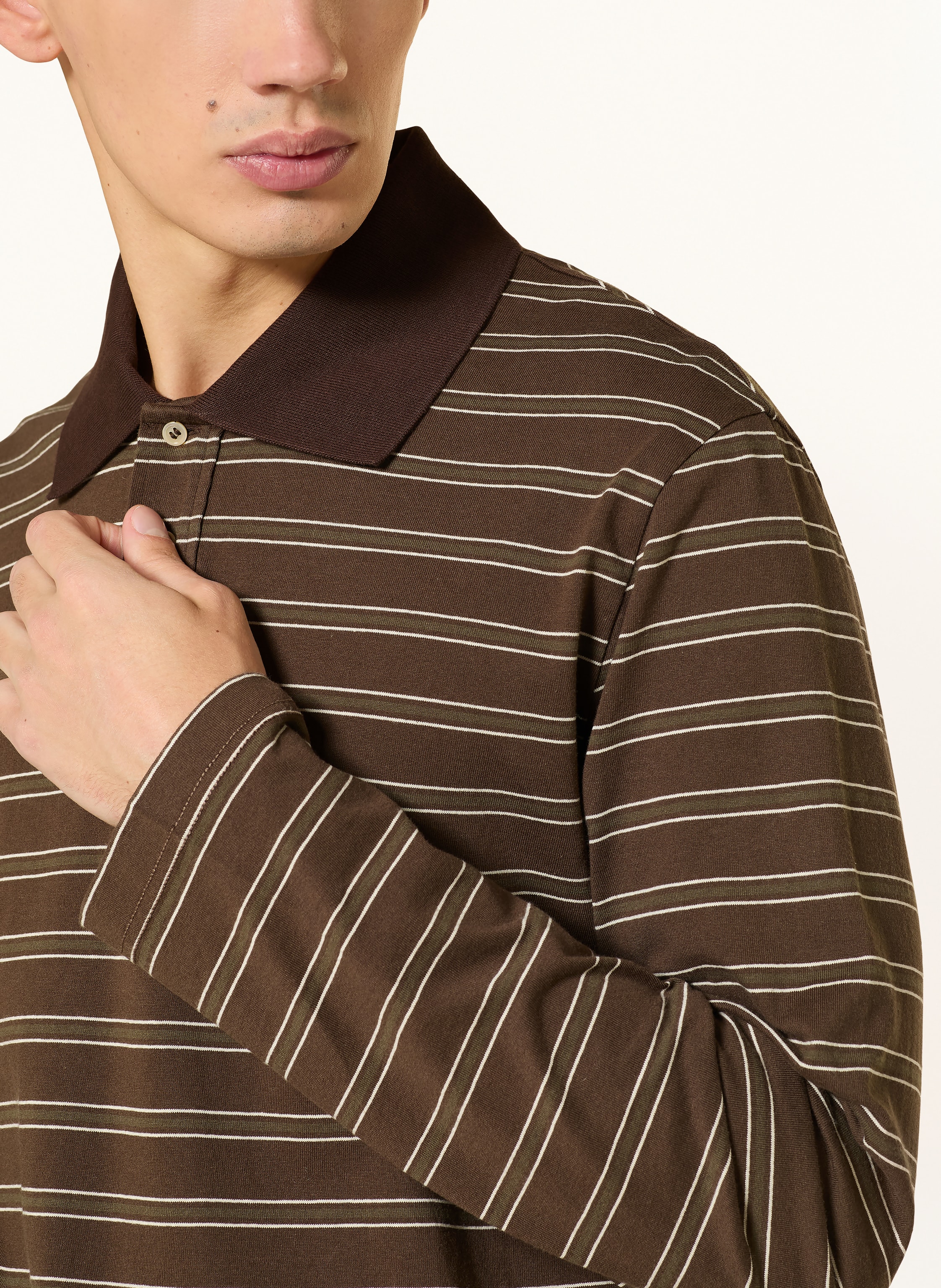 Thumbnail - A.P.C. Rugbyshirt braun