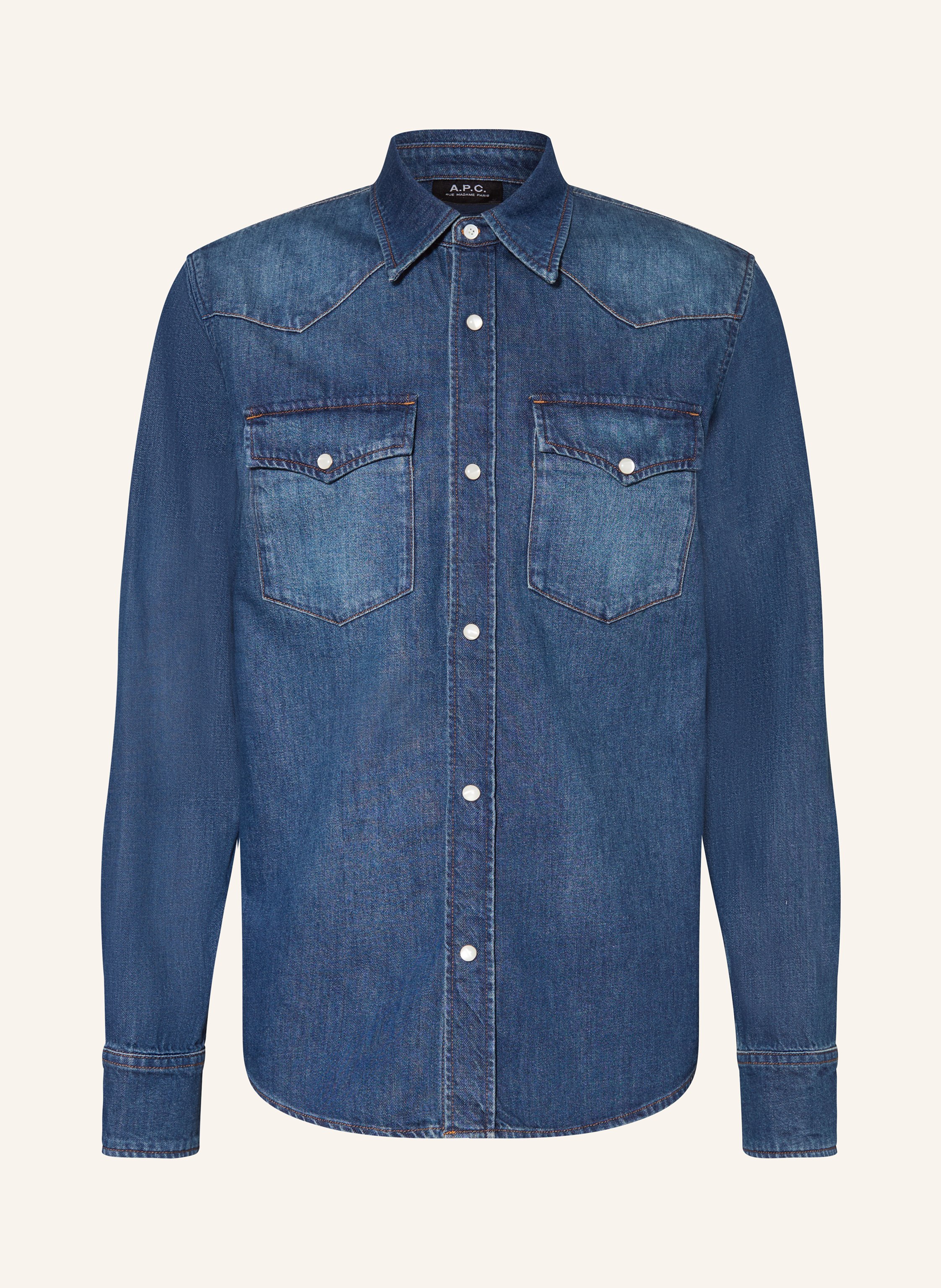 A.P.C. A.P.C. Jeanshemd Regular Fit blau in BLAU