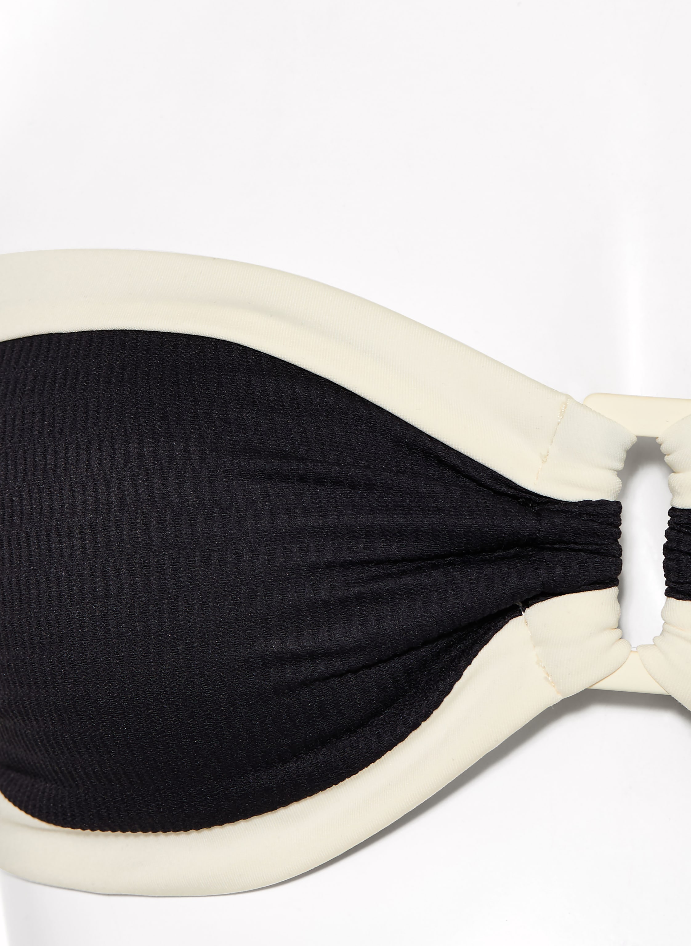 Thumbnail - Seafolly Bandeau-Bikini-Top Bandwave schwarz