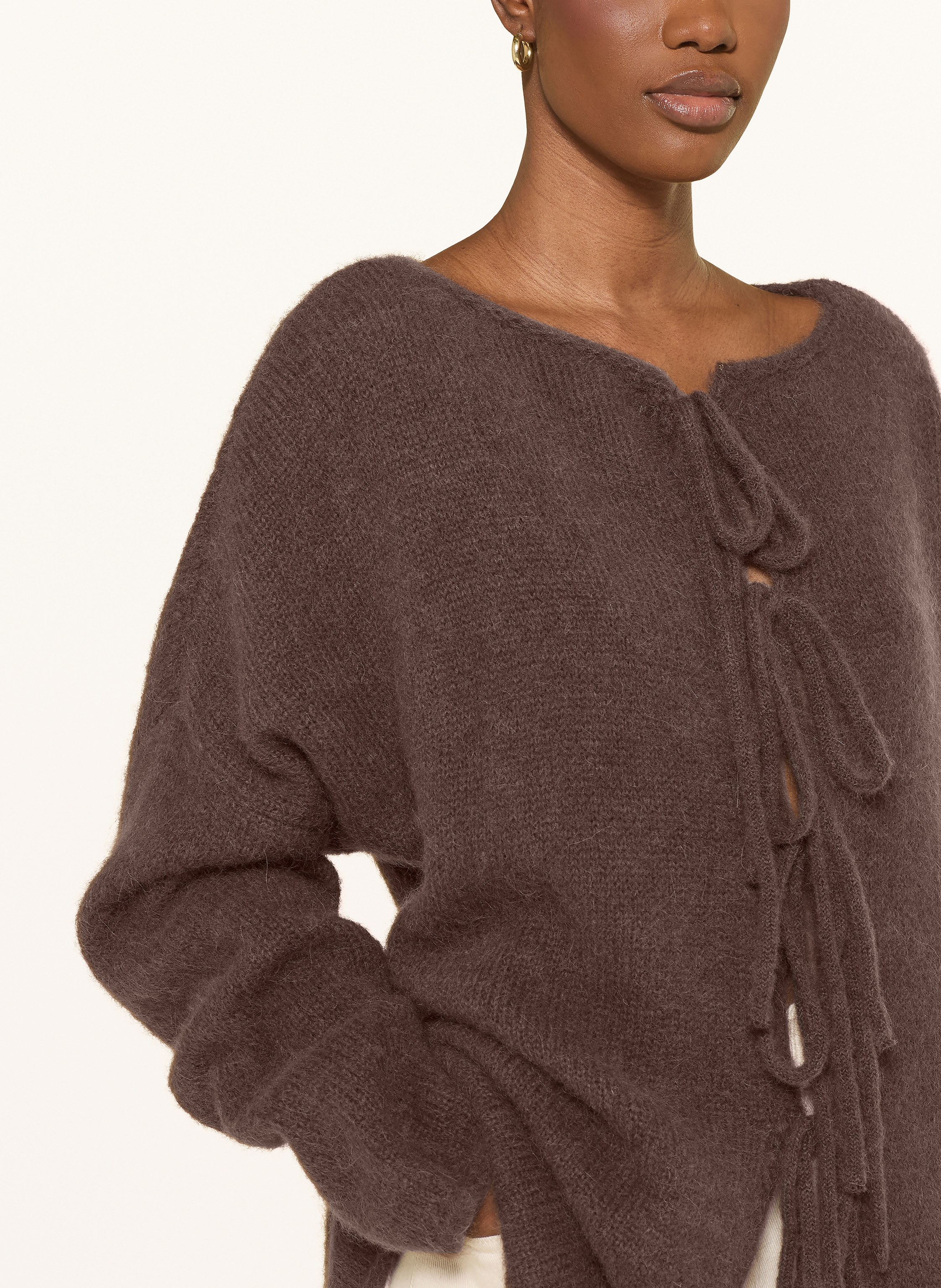 Thumbnail - By Aylin Koenig Strickjacke Mana Mit Alpaka braun