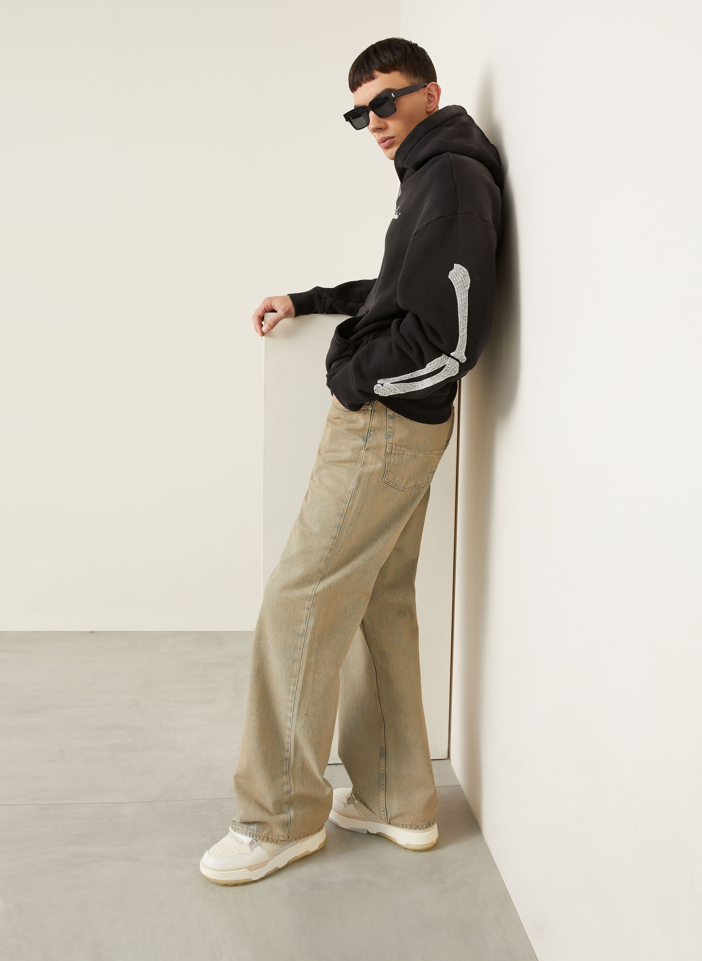 Thumbnail - Amiri Oversized-Hoodie Bones schwarz