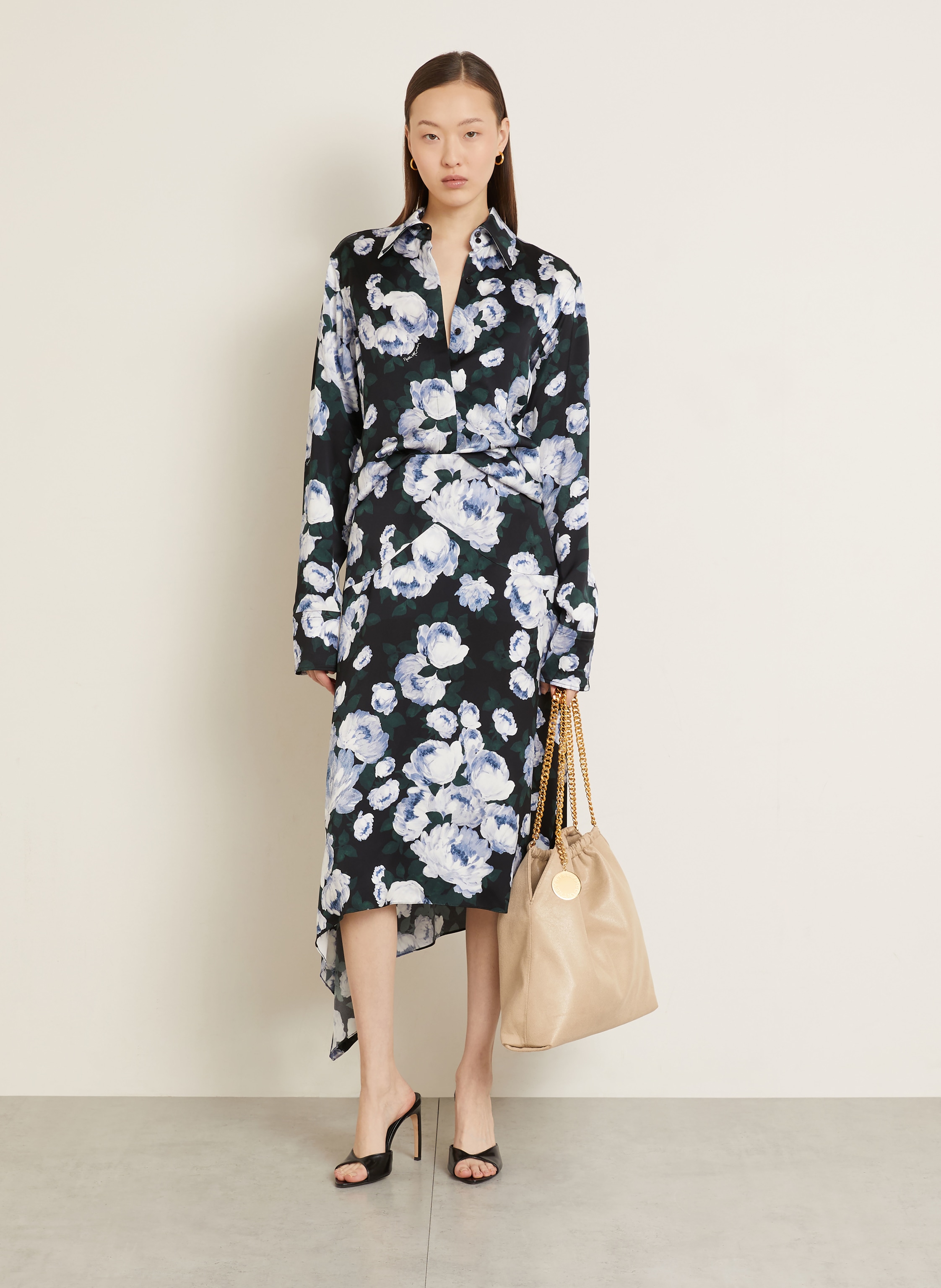 Thumbnail - Stella Mccartney Beuteltasche Falabella beige