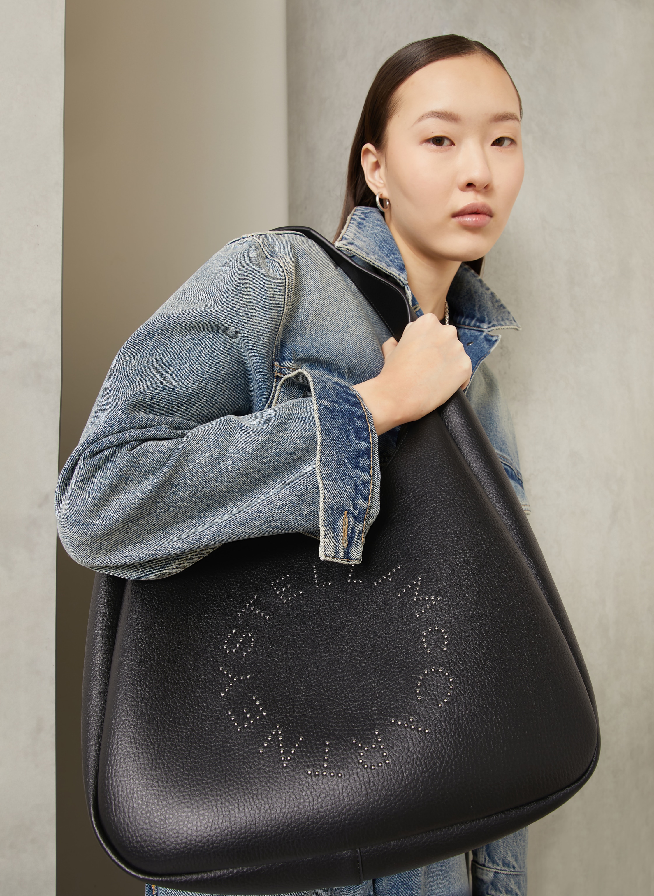 Thumbnail - Stella Mccartney Schultertasche Mit Mieten schwarz