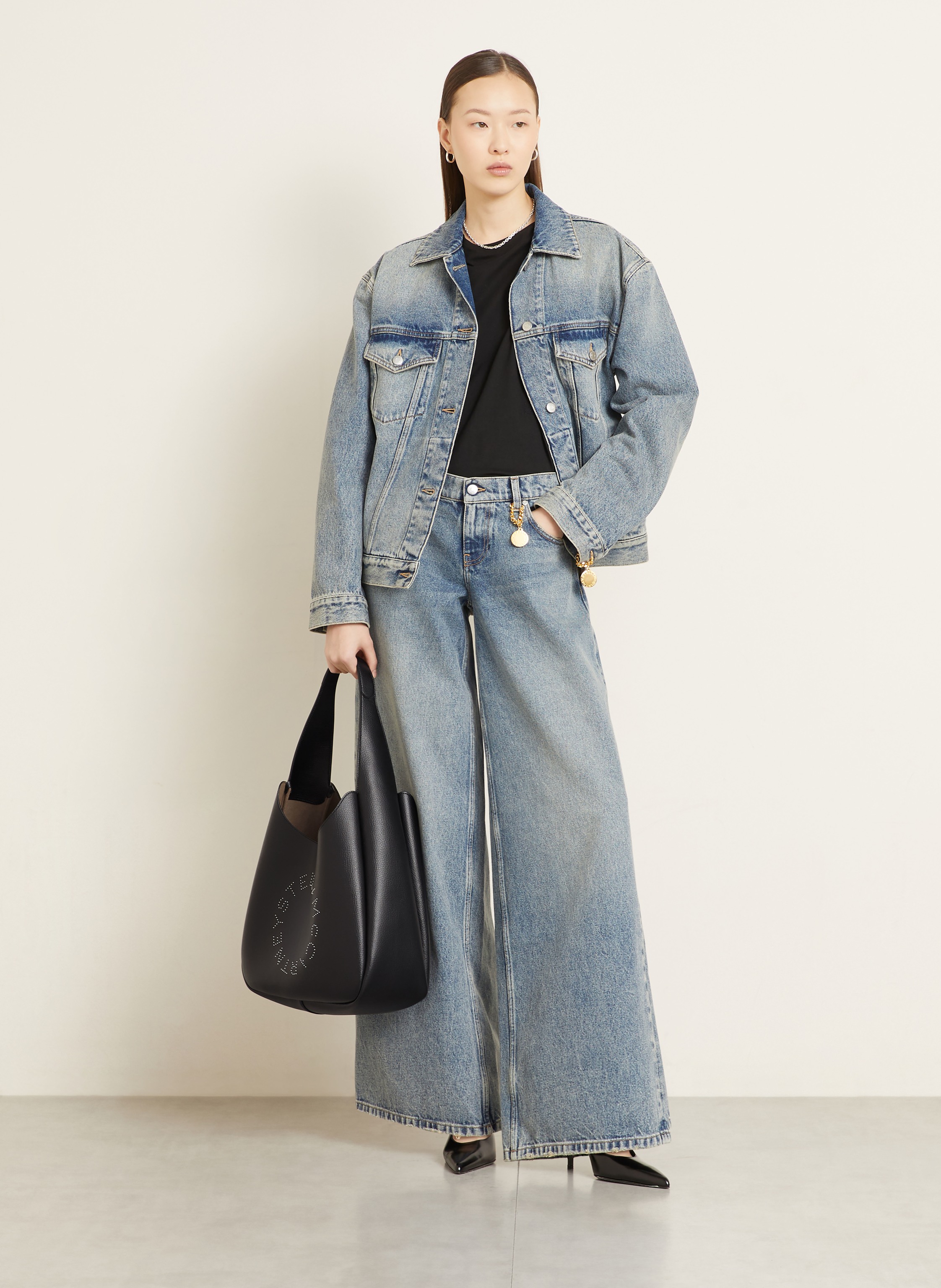 Thumbnail - Stella Mccartney Schultertasche Mit Mieten schwarz